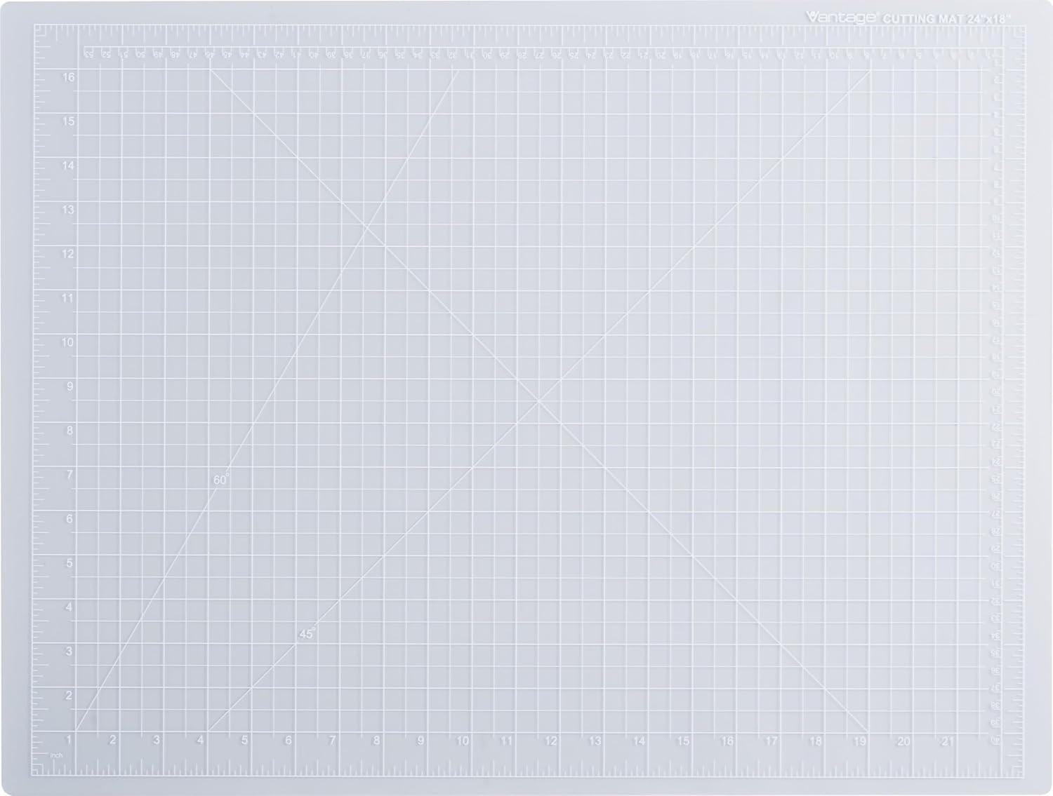 Dahle Vantage 10673 Premium Self-Healing Cutting Mat, 24"x36", 1/2" Grid, 5 Layers for Max Healing, Perfect for Crafts & Sewing, Black