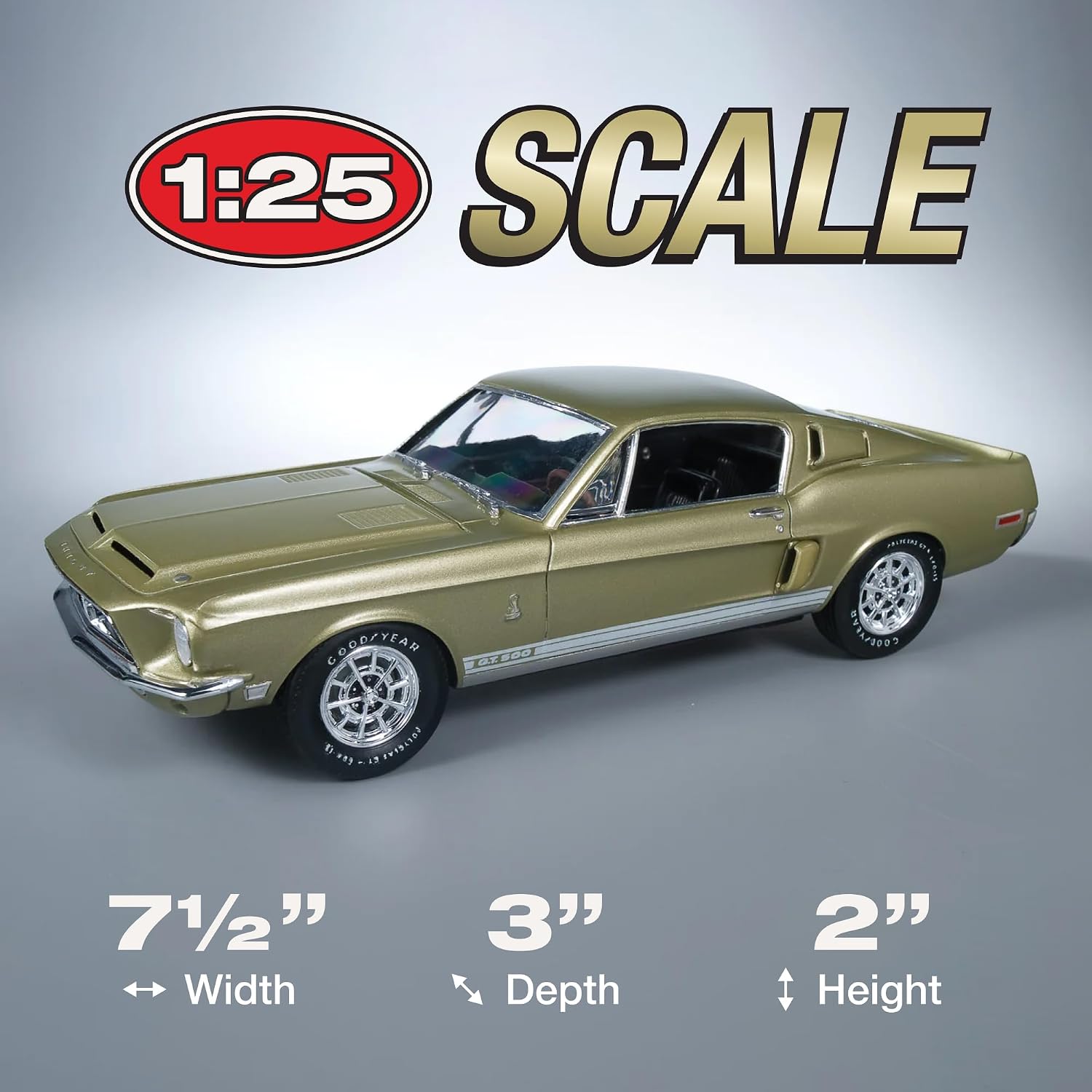AMT 1968 Shelby GT 500 1:25 Scale Model Kit