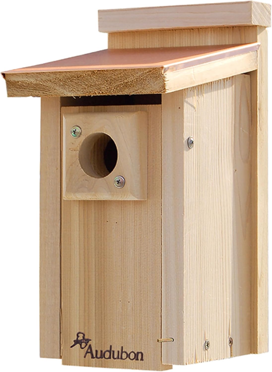 Audubon Coppertop Cedar Wood Bluebird House Model NACOPBB