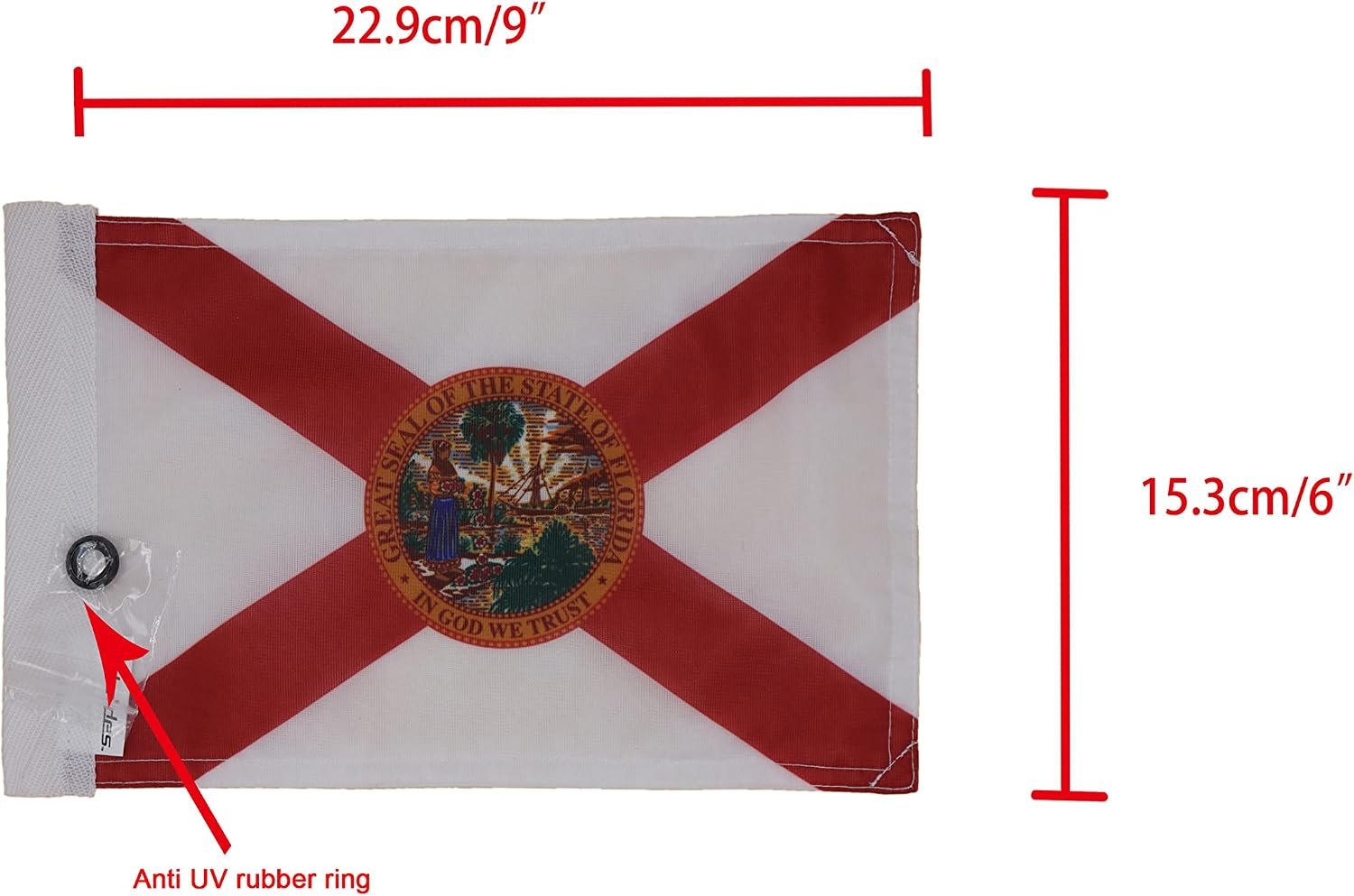 Motorcycle Flag 6 x 9 Or 10 x 15 Inch (6"X9", USA)