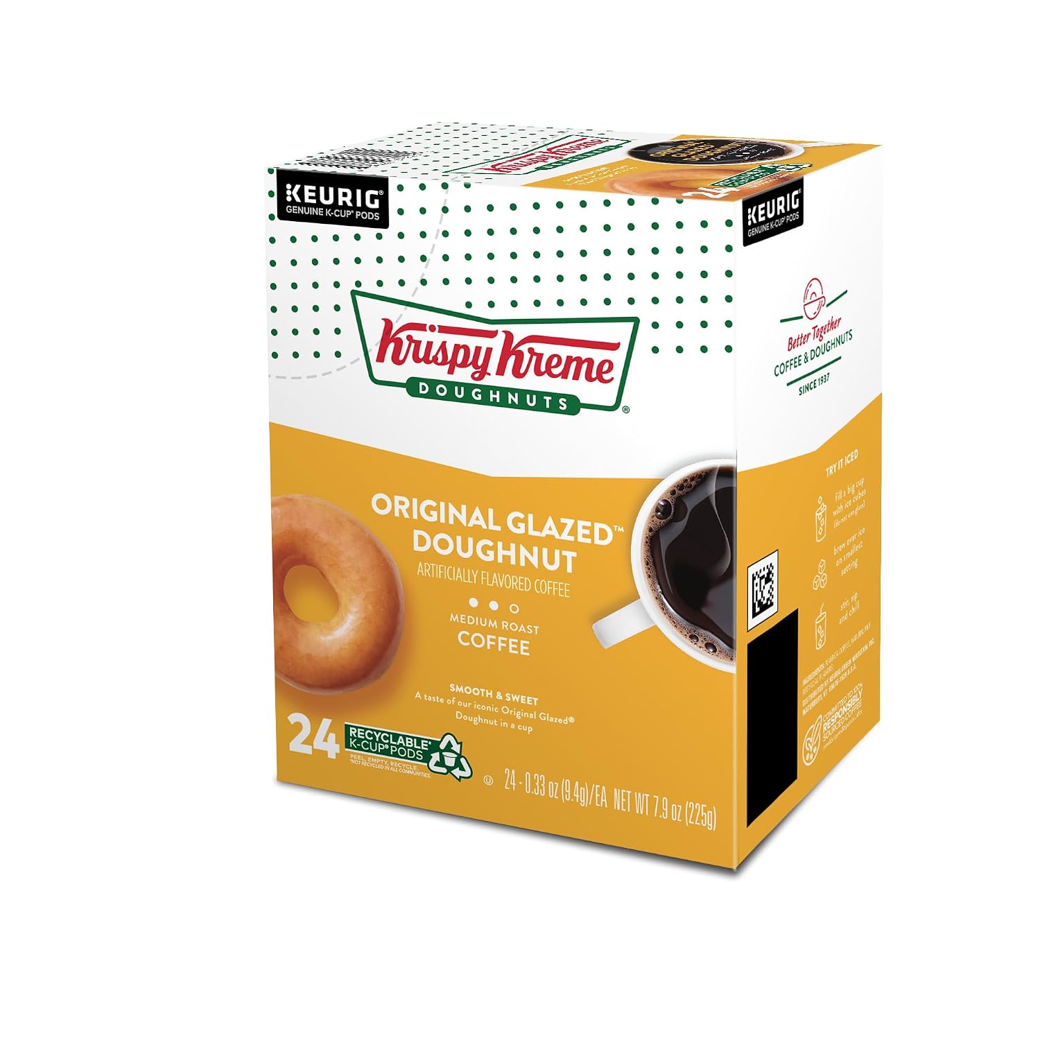 Krispy Kreme Classic Coffee, Keurig Single Serve K-Cup Pods, Medium Roast, 96 Count
