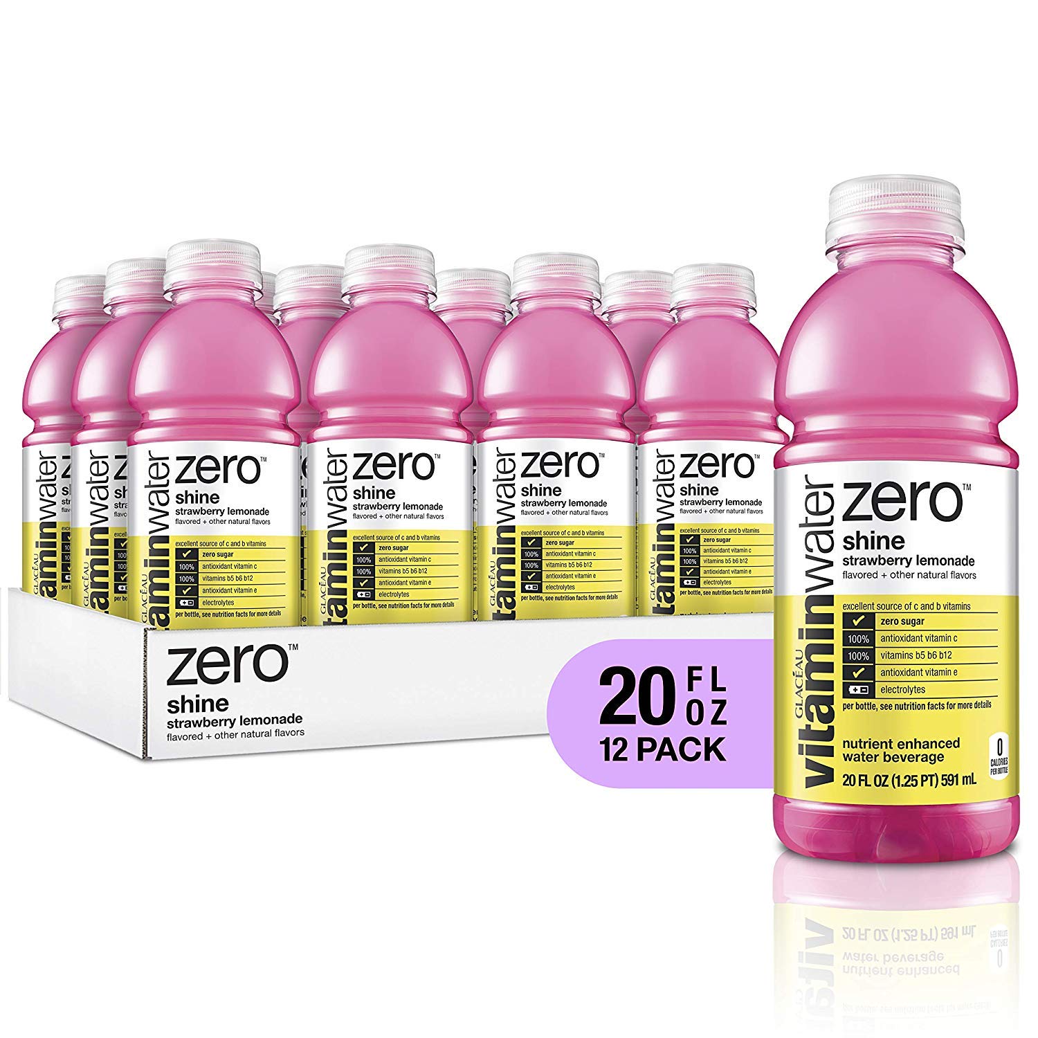 Glaceau Zero Vitamin Water (shine strawberry-lemonade)