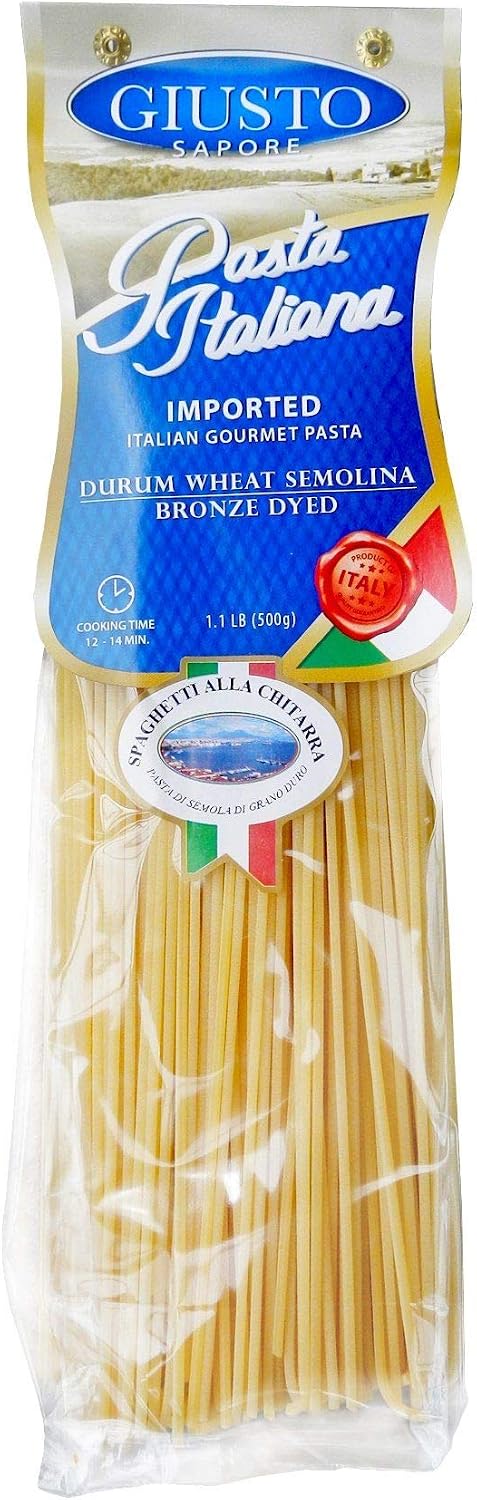 Giusto Sapore Italian Pasta - Caserecce 454g - Premium Organic Bronze Drawn Durum Wheat Semolina Gourmet Pasta Brand - Imported from Italy and Family Owned