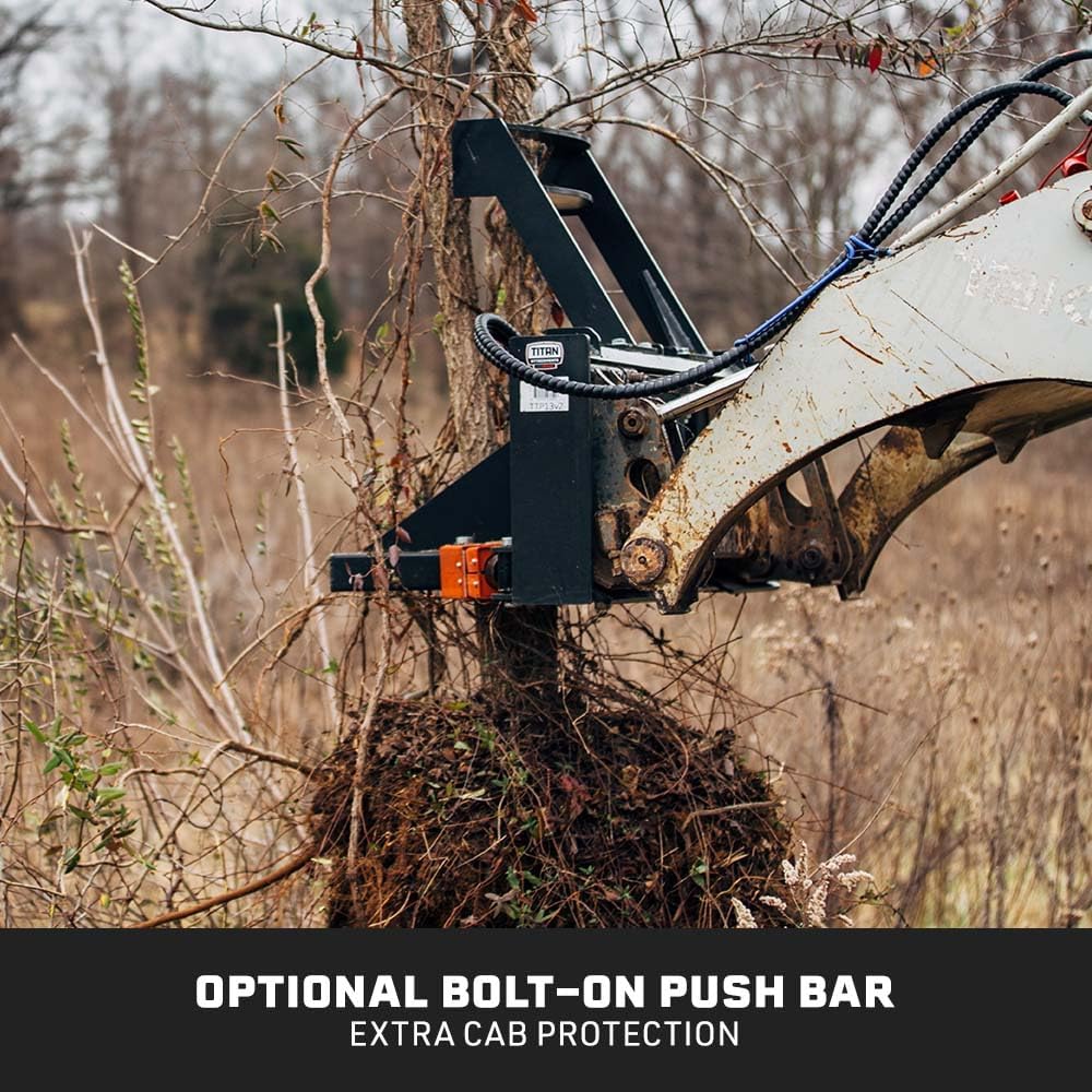 Titan Attachments Post and Tree Puller Attachment, Universal SSQA Accessory, 3, 000 PSI Hydraulic Cylinder