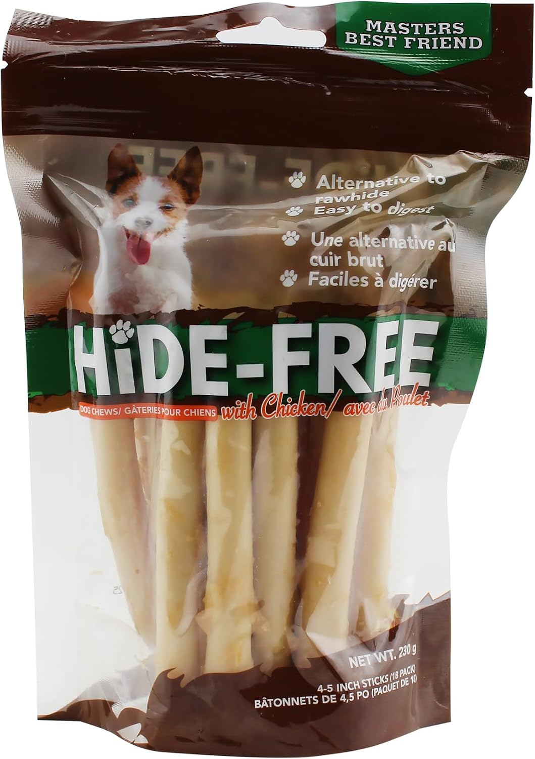 Hide-Free Sticks w/Chicken 4-5" 18 Pack