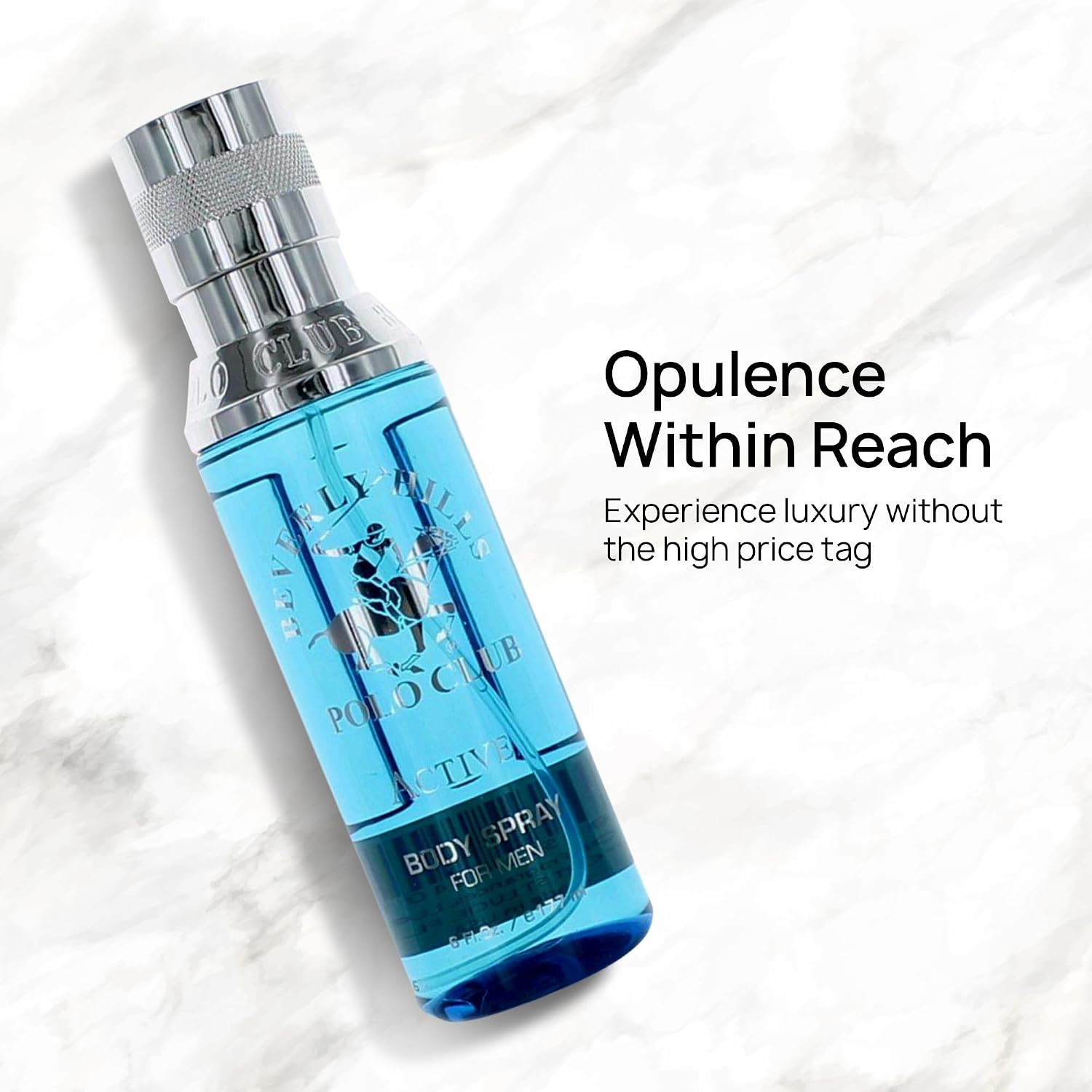 Beverly Hills Polo Club Body Spray for Men - BHPC Blaze - Fresh, Earthy with Notes of Cedar & Basil - Long Lasting Body Mist Cologne Scent - Ideal Gift for Him, 6oz