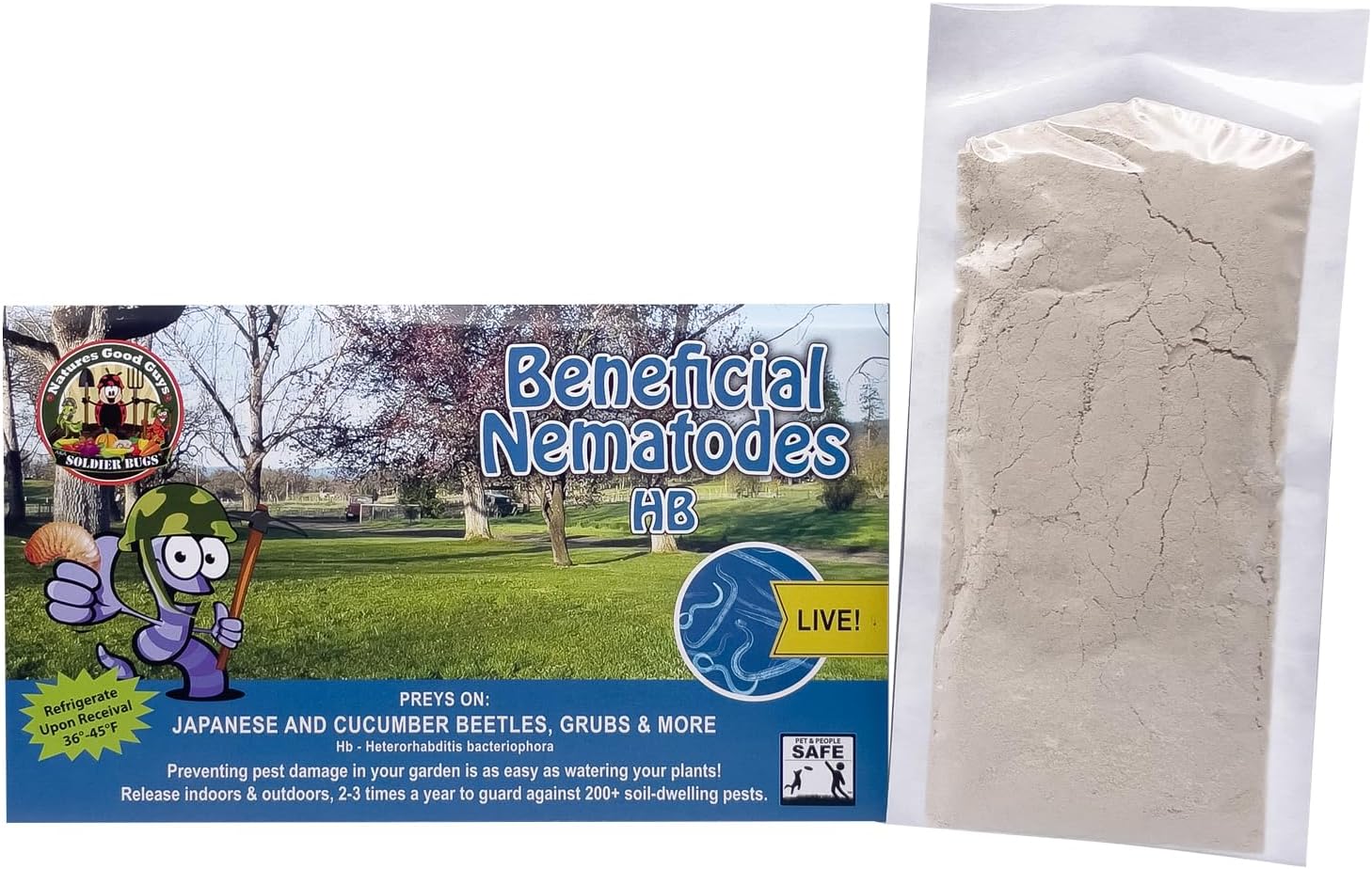 25 Million Live Beneficial Nematodes Hb - Soil Pest Exterminator