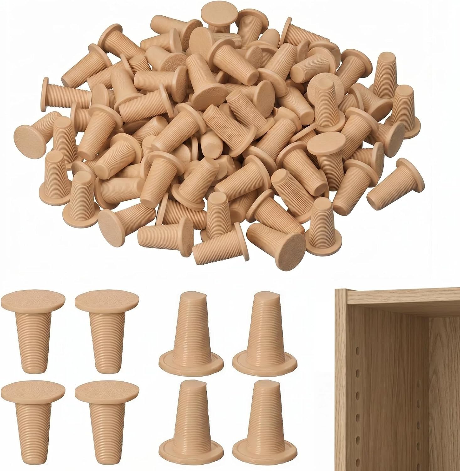 240 Pcs White Hole Plugs Covers Caps Compatible with IKEA Kallax Bookcase Cabinet Shelving 3.5mm Furniture Hole Fillers Compatible with Billy Bookshelf for a Seamless Built in Look