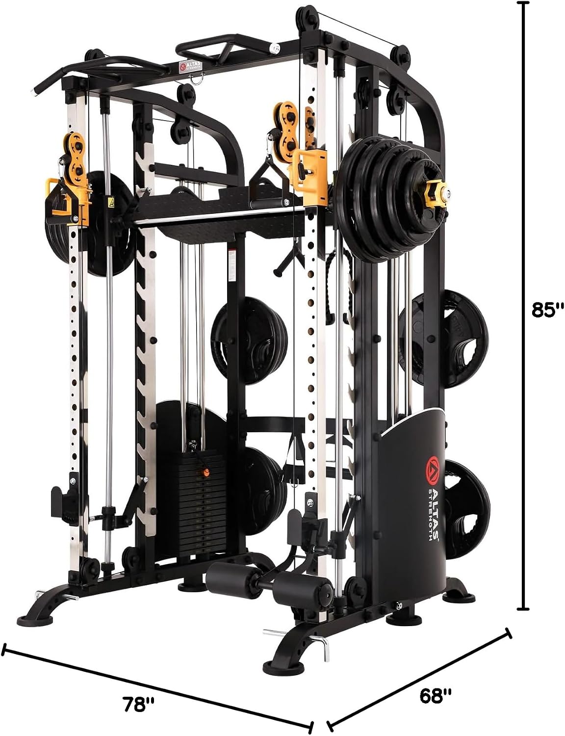 Altas Strength M810 Smith Machine Home Gym with Dual Weight Stacks