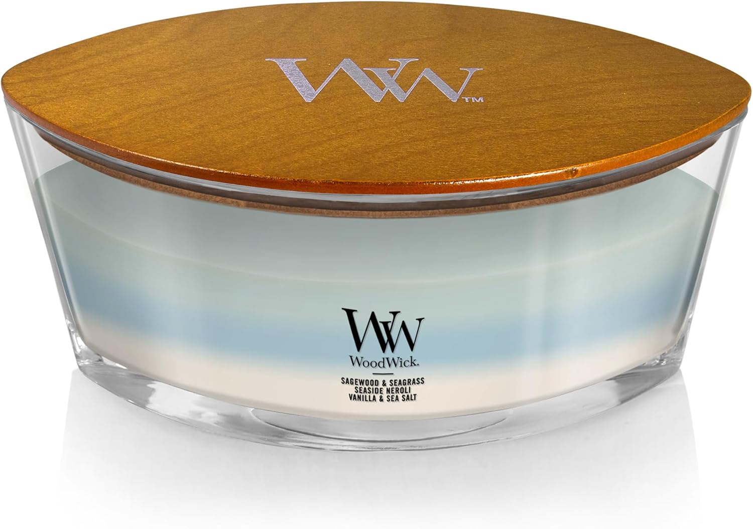 WoodWick Café Sweets Trilogy Holiday Candle Gifts for Women and Men, 9.7 oz Medium Hourglass Trilogy Candle with Crackling Wick
