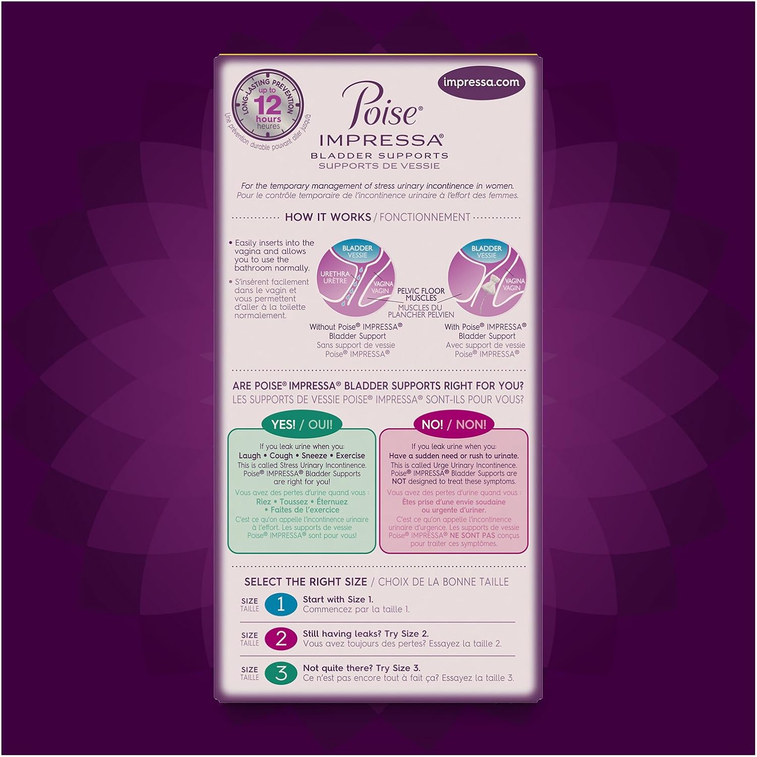 Poise Incontinence Pads, Moderate Absorbency, Long, 54 Count