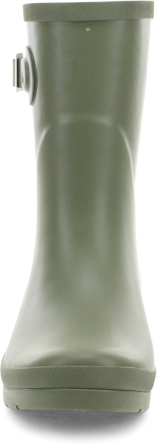 Chooka Women's Waterproof Mid-Height Faux Fur Lined Pull-On Rain Boot