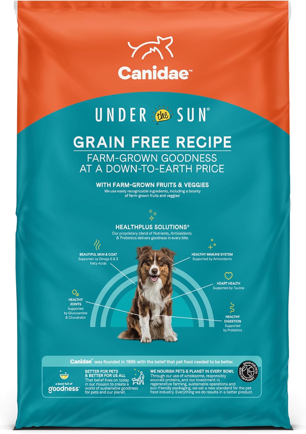 Canidae Under the Sun Premium Dry Dog Food For Puppies, Adults and Senior Dogs, Whitefish Recipe, 23.5 lbs, Grain Free