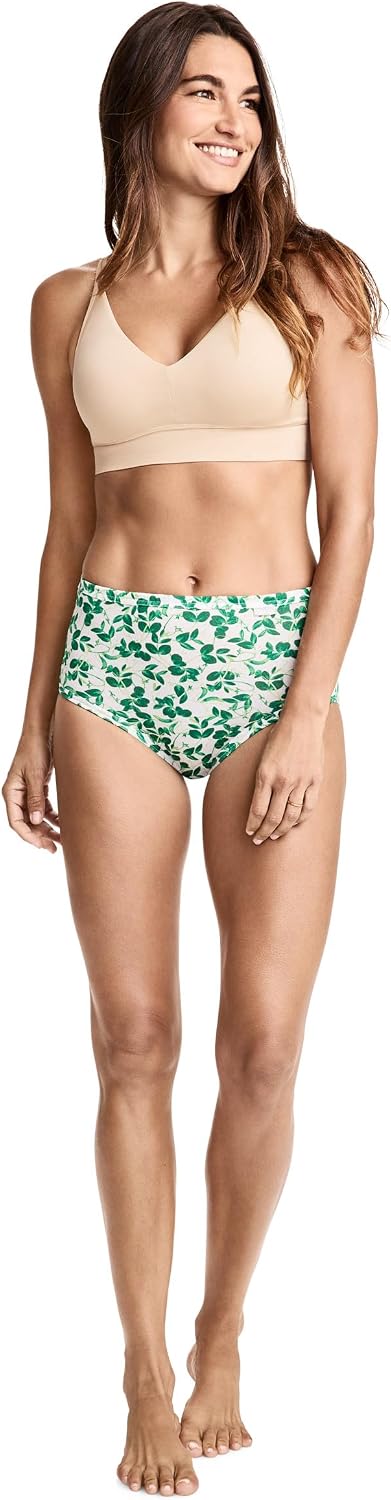 Jockey Women's Underwear 100% Cotton Elance Brief - 3 Pack