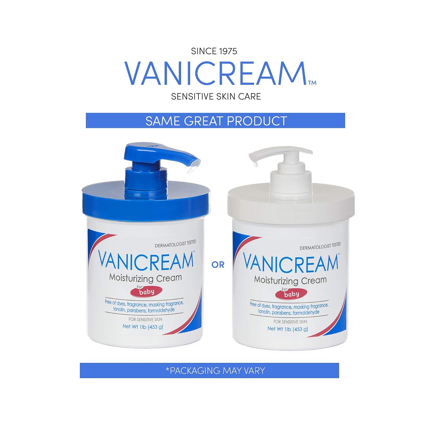 Vanicream Moisturizing Skin Cream for Sensitive Skin 16 oz (Pack of 12)