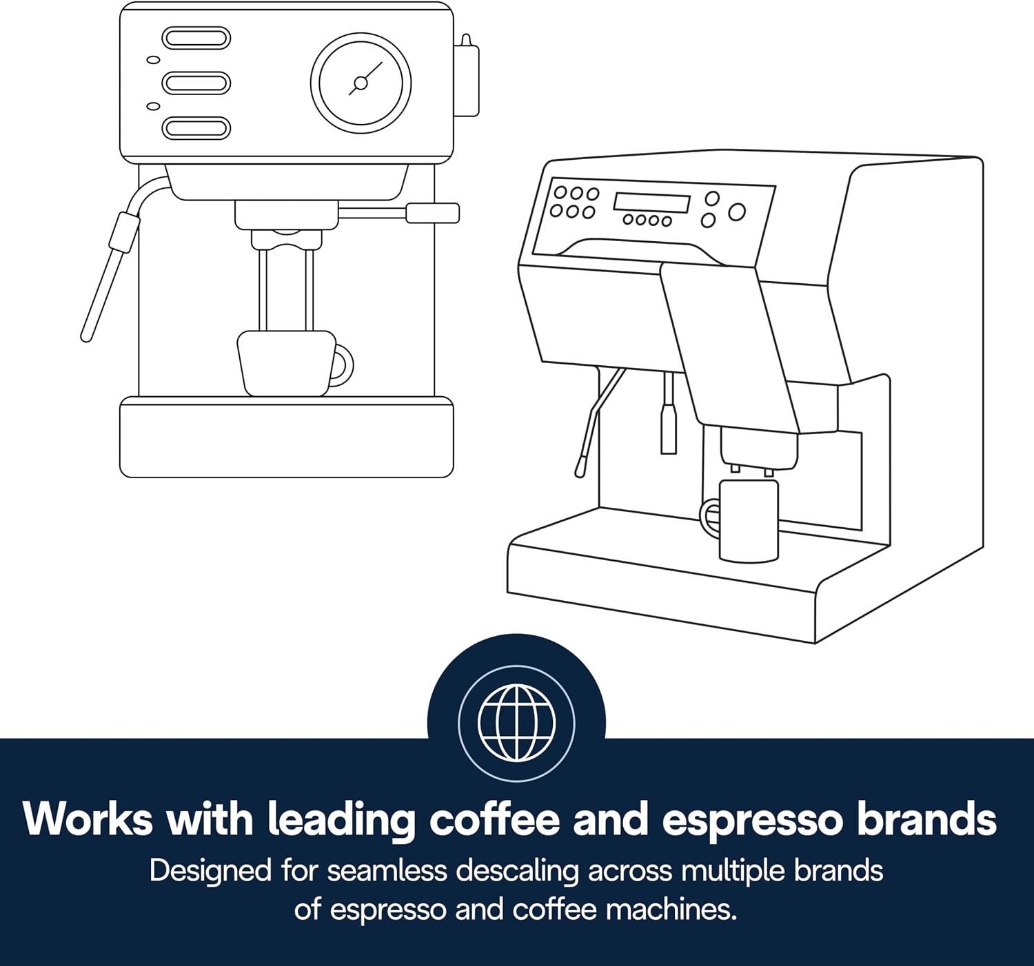 De'Longhi EcoDecalk Universal Descaler, for Coffee Machines 16.90 oz | Safe Formula, Universally Compatible, 15 Month Supply, Easy to Use