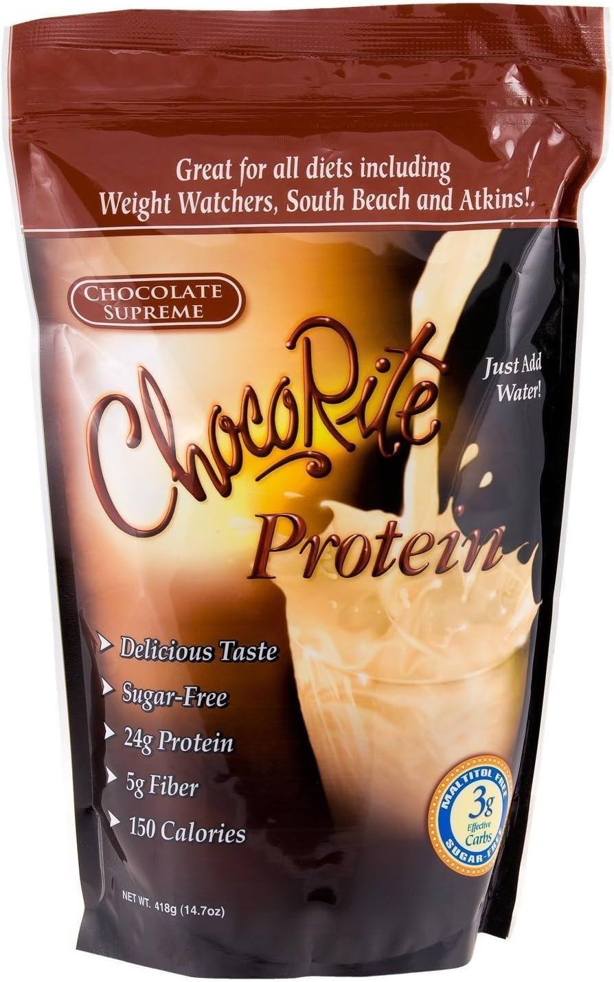 HealthSmart Chocorite Protein Shake Powder, Banana Cream, 14.7 Ounce