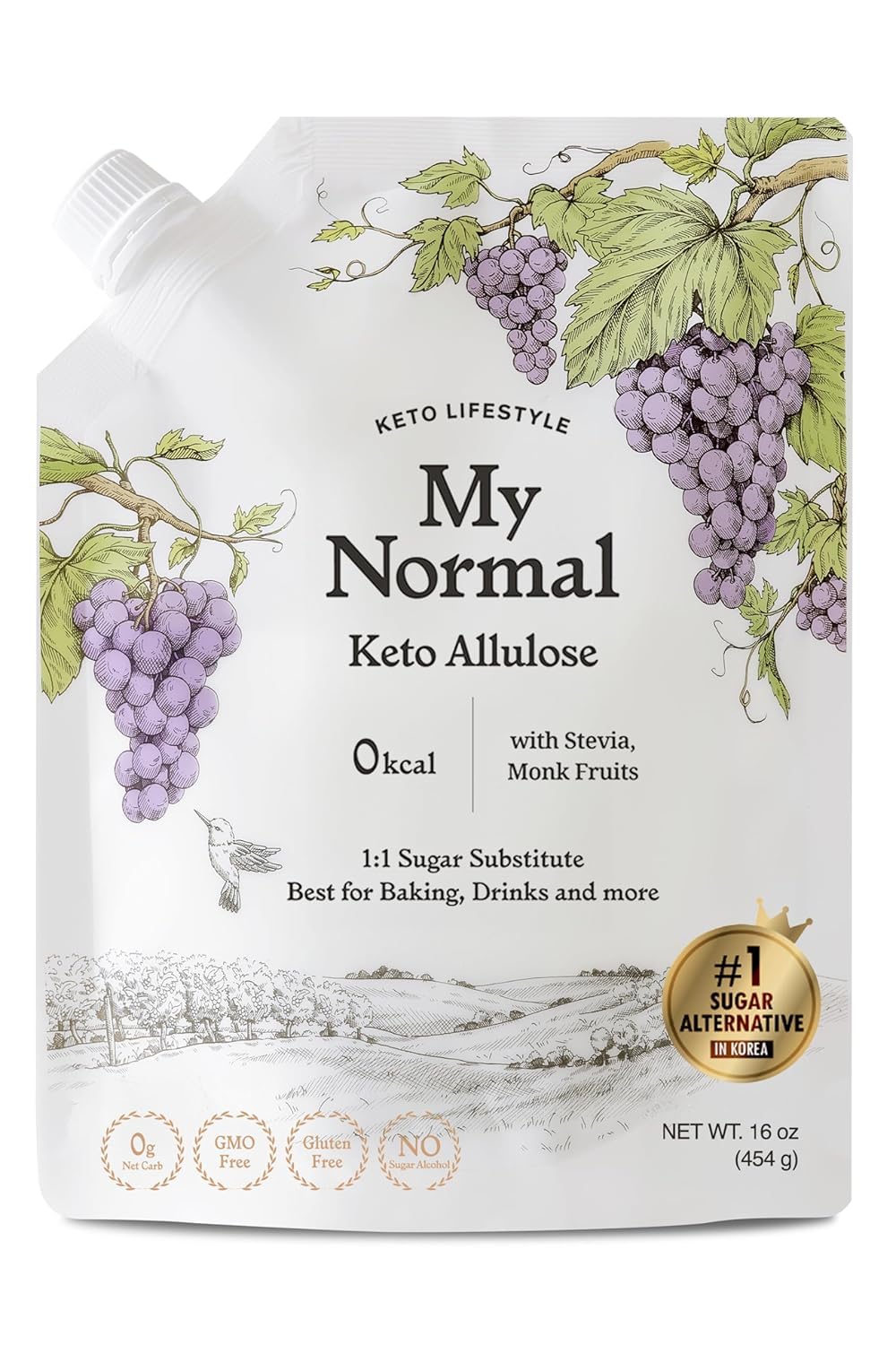 My Normal Keto Allulose Syrup - 1:1 Sugar Substitute, Zero Calorie 17.10 oz