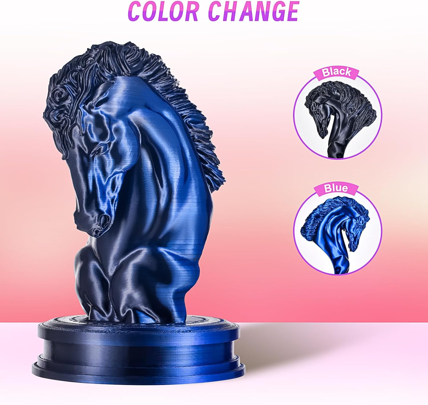 ERYONE Silk Filament PLA+ 1.75mm Upgraded Shiny 3D Printer Filament, Gloss Finish, Fit Most FDM Printer Stable Printing,1kg (2.2LBS)/Spool, Silver