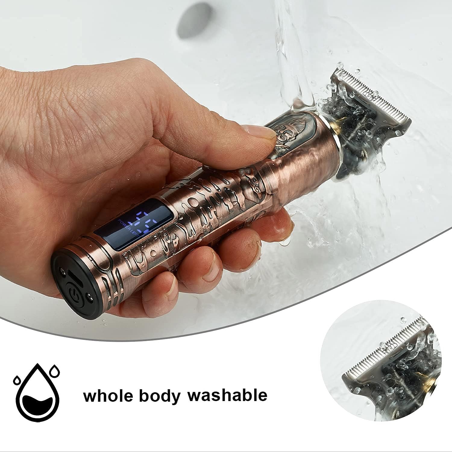 Suttik Hair Clippers for Men, Professional Hair & Beard Trimmer for Men, Mustache Trimmer T-Blade Hair Liner Edgers