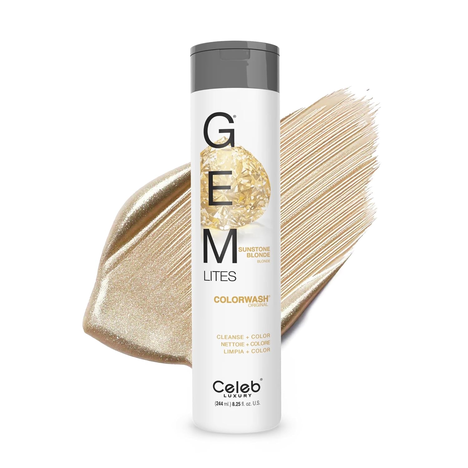 Celeb Luxury Colorwash Color Depositing Shampoo - Color Refresher, Vegan Hair Dye, Bondfix Bond Rebuilder, Viral and Gem Lites