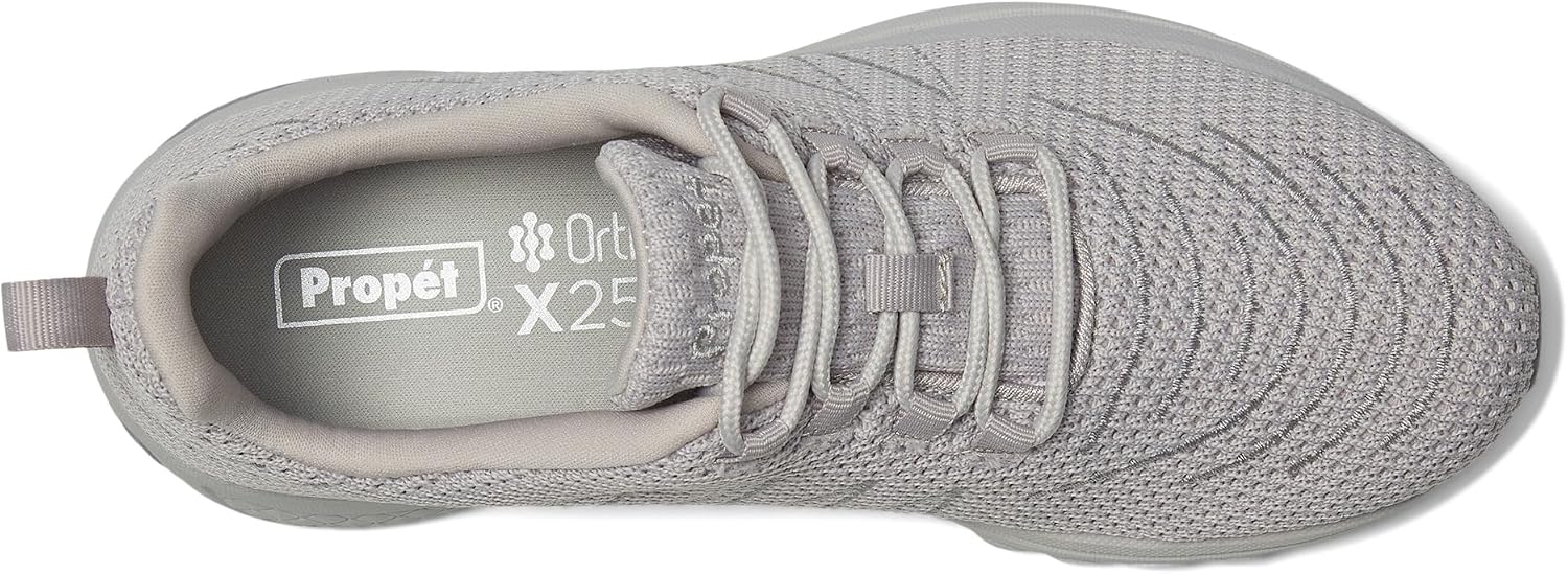 Propet Mens Tour Knit Lace Up Sneakers Shoes Casual - Grey