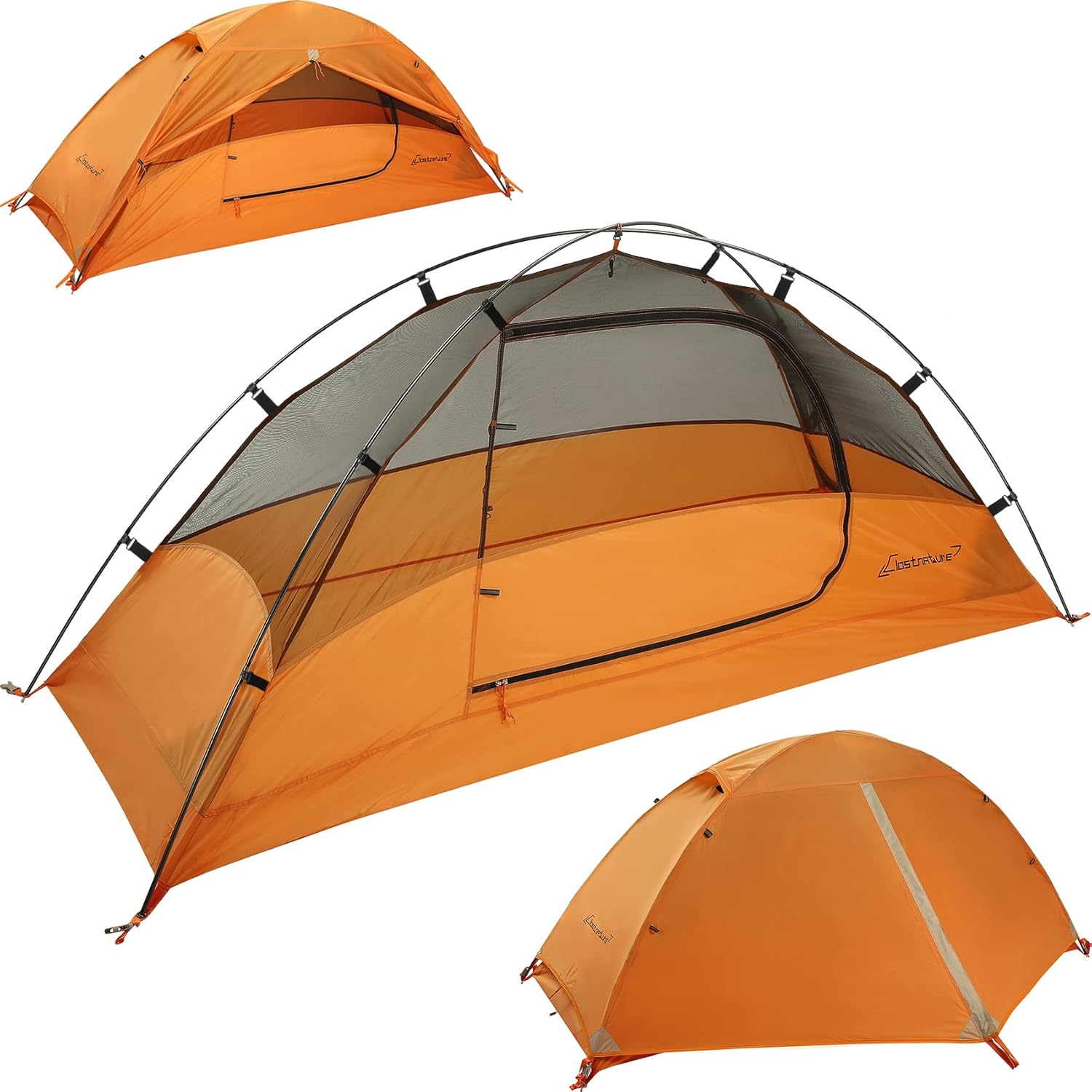 Clostnature 1/2/3/4 Person Lightweight Backpacking Tent, Easy Setup Tent