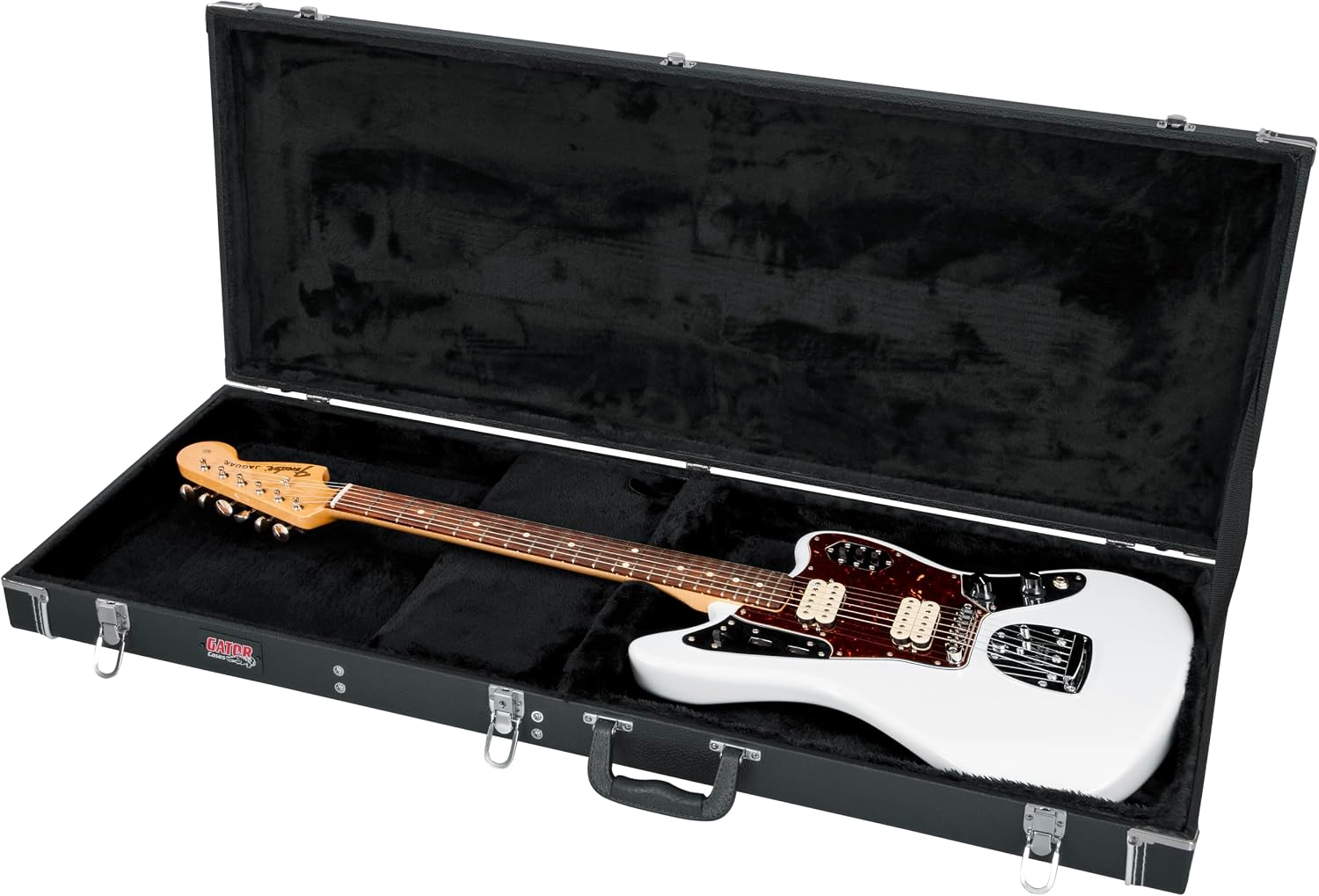 Gator Cases Deluxe Wood Case for SG Electric Guitars; Brown Exterior (GW-SG-BROWN)