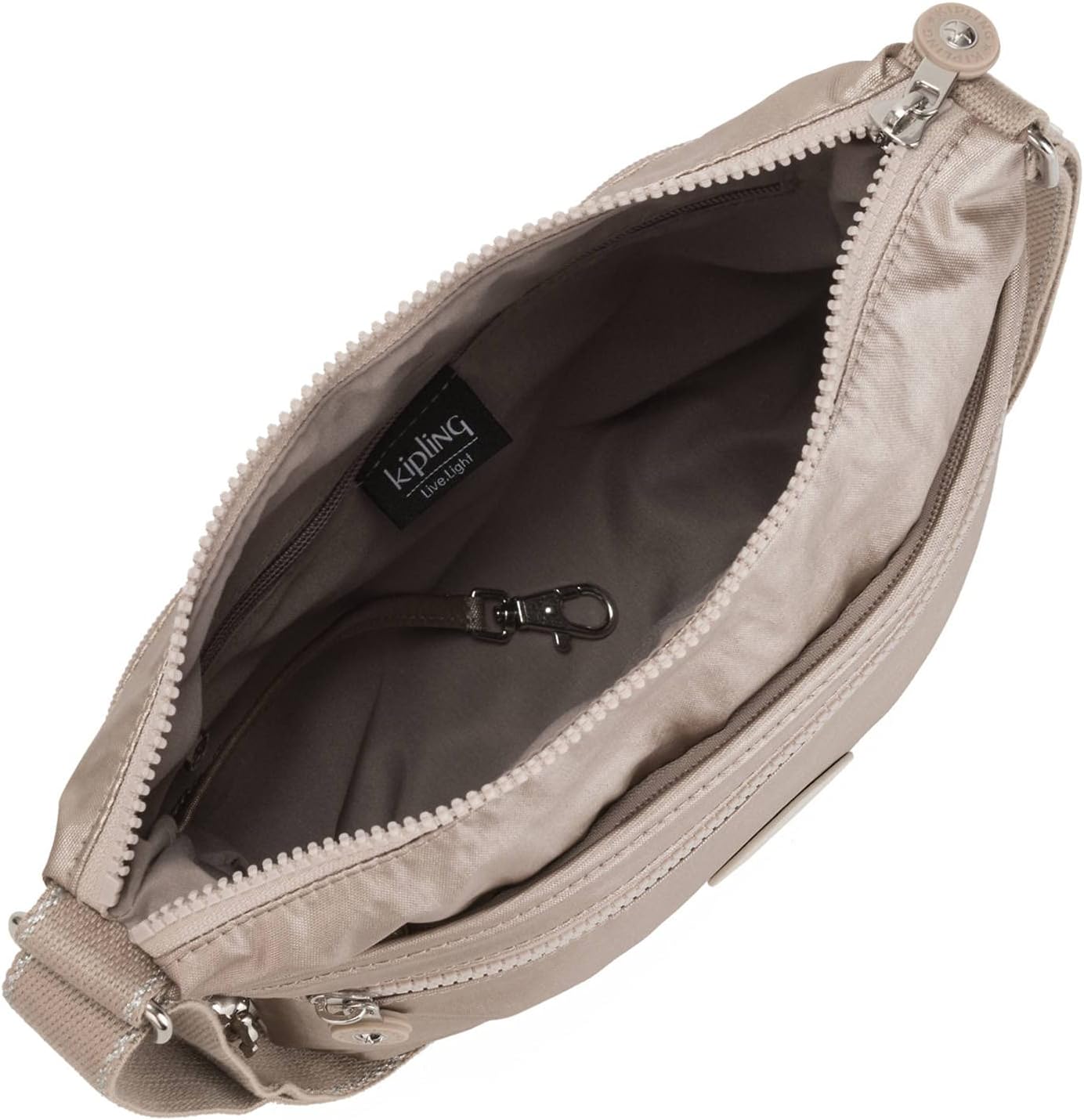 Kipling Womens Arto Crossbody Bag, Black Noir, 11.25 L X 10.25 H X 1.5 D US
