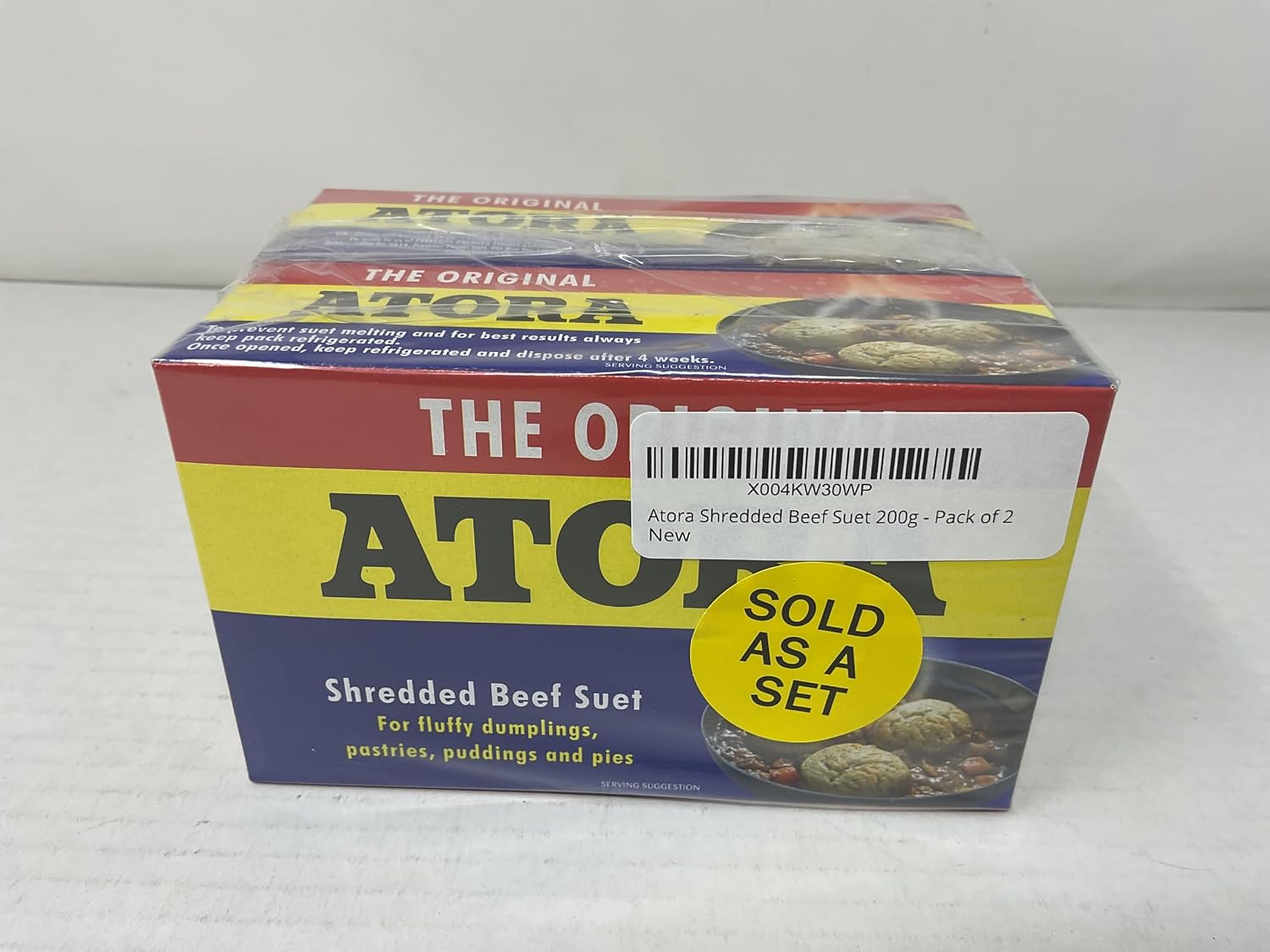 Atora Shredded Beef Suet 200g - Pack of 2