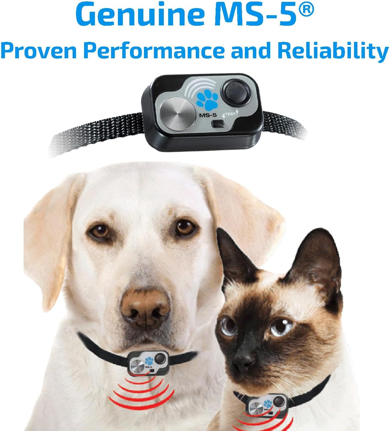 High Tech Pet Genuine MS-5® Automatic Smart Pet Door Collar, Tested & Certified for All Power Pet Doors - Water Proof, Battery Included