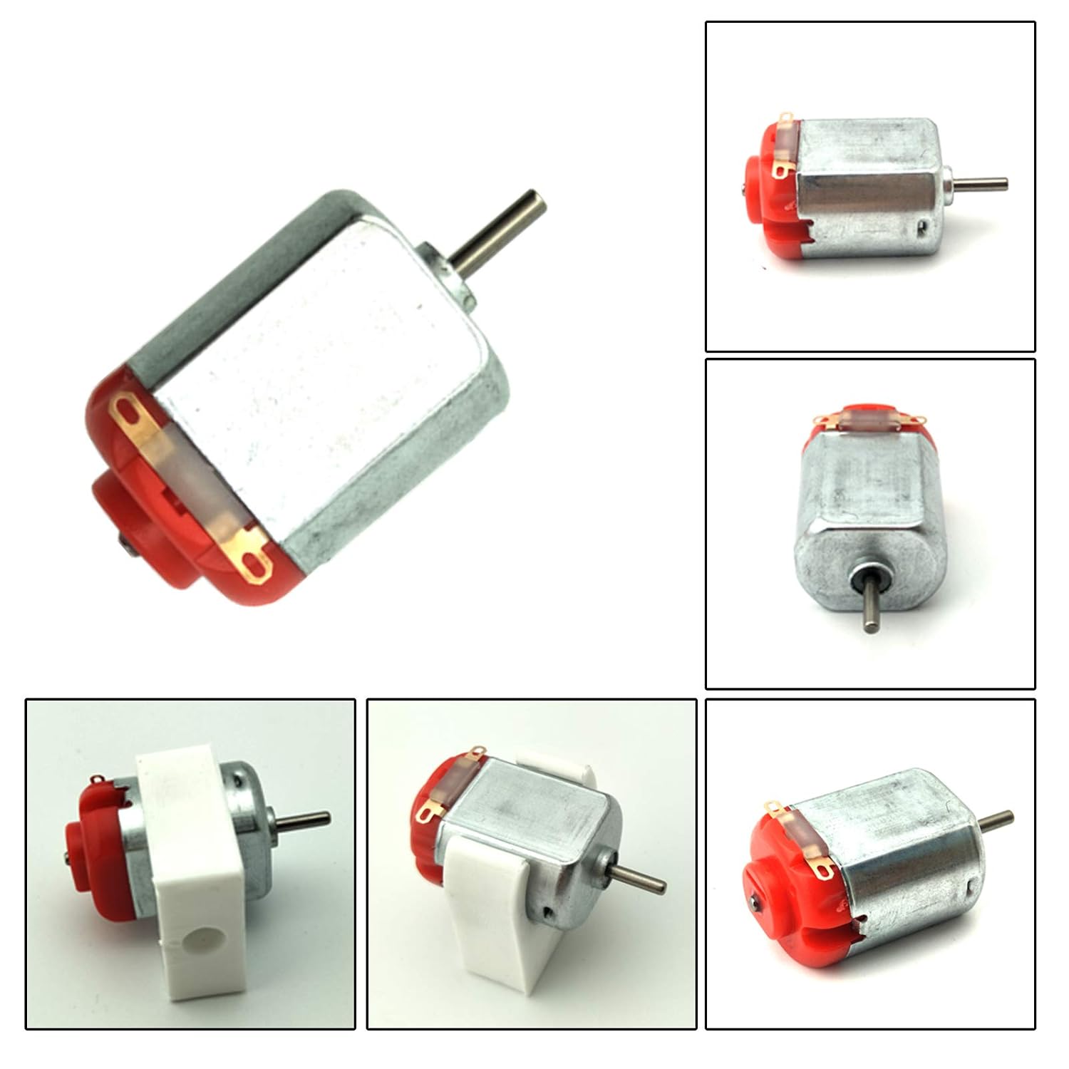 18 Set DC Motors Kit, Mini Electric Hobby Motor 3V -12V 25000 RPM Strong Magnetic with Shaft Propeller, 2 x AA Battery Holder