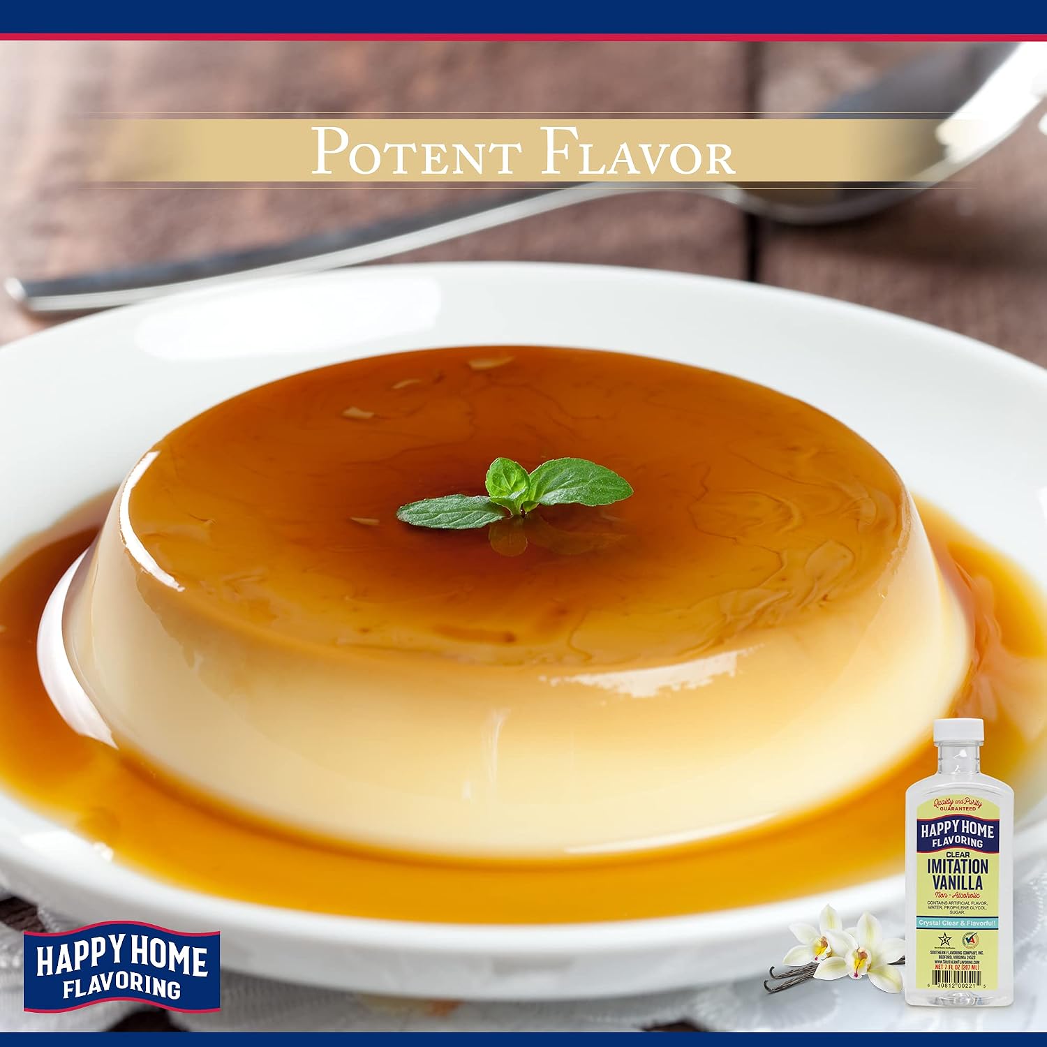 Happy Home Imitation Clear Butter Flavoring, Non-Alcoholic, Certified Kosher, 7 oz.