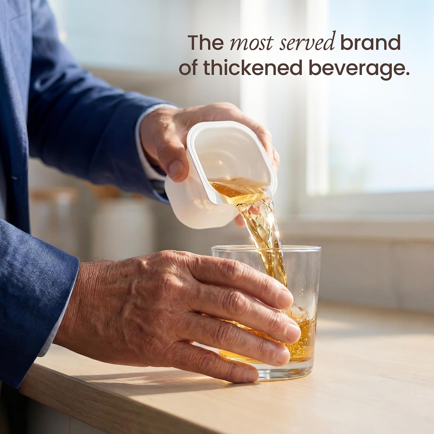 Thick & Easy Thickened Orange Juice, IDDSI Level 3 Ready-to-Drink Thickened Beverage for Swallowing Support, Moderately Thick Honey Consistency, 4 fl oz Cups - 24 Pack | IDDSI Level 3, Ready-to-Drink, Beverage for Swallowing Support, Moderately Thick Hon…