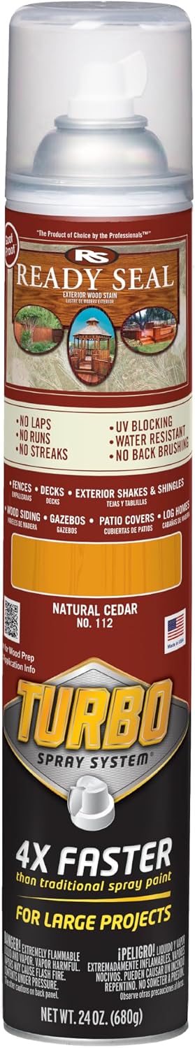 Ready Seal 7966104 5 gal Pail Exterior Wood Stain & Sealer, Light Oak