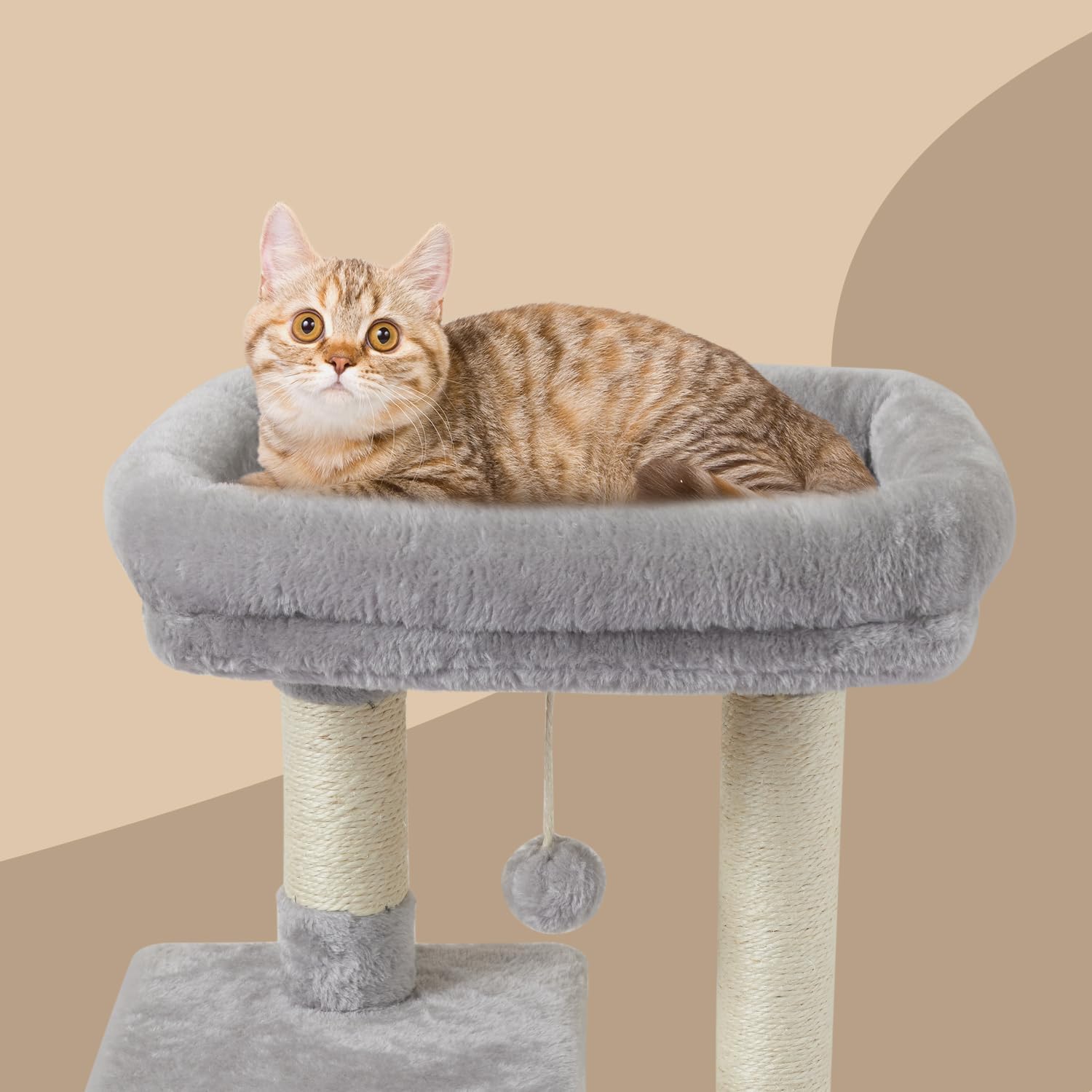 Cute Cat Tree Kitten Cat Tower Condo Cat Furniture Sisal Scratching Posts G