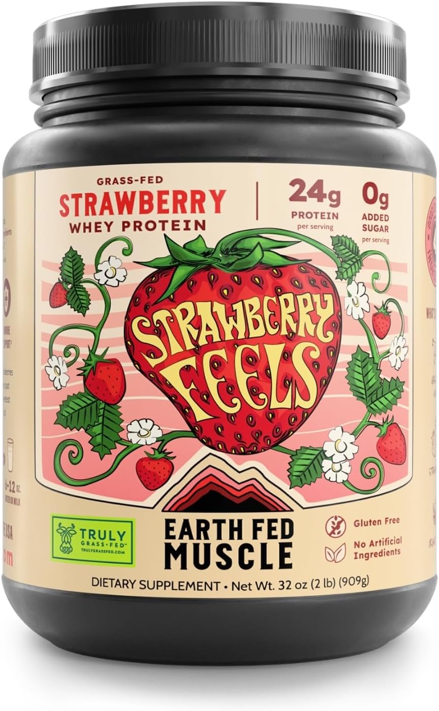 Earth Fed Muscle Whey Back Vanilla Irish Grass Fed Whey Protein Isolate | 25g protein per scoop, Third-Party Certified. Smooth vanilla, zero artificial sweeteners. Cold-processed in Ireland.