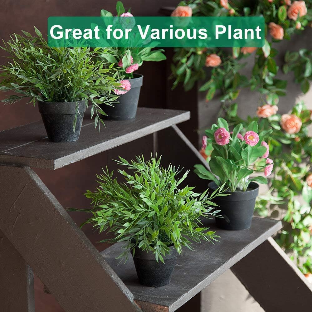vensovo 4 Inch Terracotta Plant Pots with Saucer - 6 Pack Clay Flower Pots with Drainage, Great for Plants, Crafts, Wedding Favor