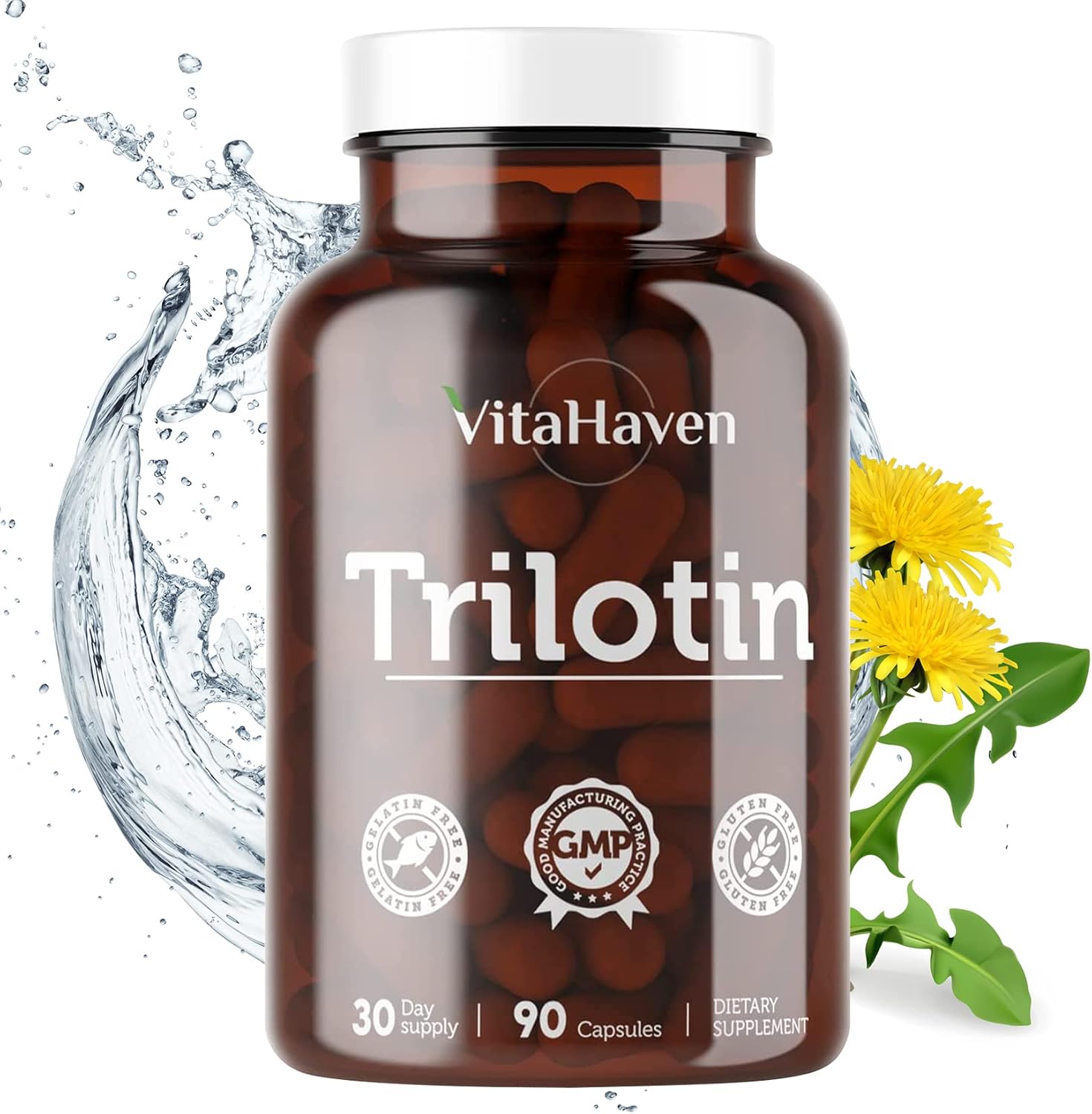Trilotin: Swollen Feet and Ankles Treatment for Women and Men with Edema of The Lower Leg - Reduce Swelling in Feet and Ankles from Water Retention