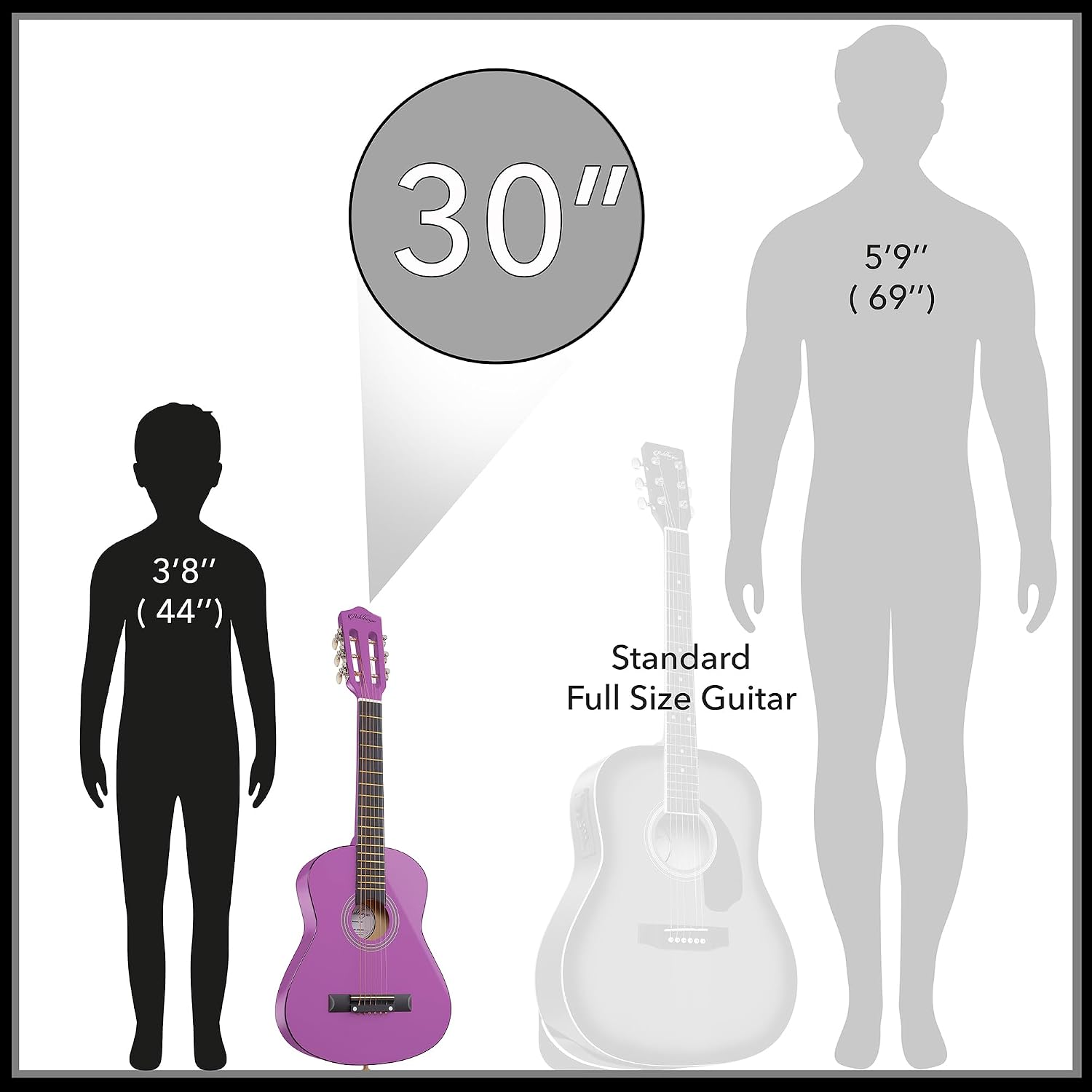 Ashthorpe 38-inch Beginner Acoustic Guitar (Red), Starter Kit with Gig Bag, Extra Strings, Strap, Picks, and Lessons