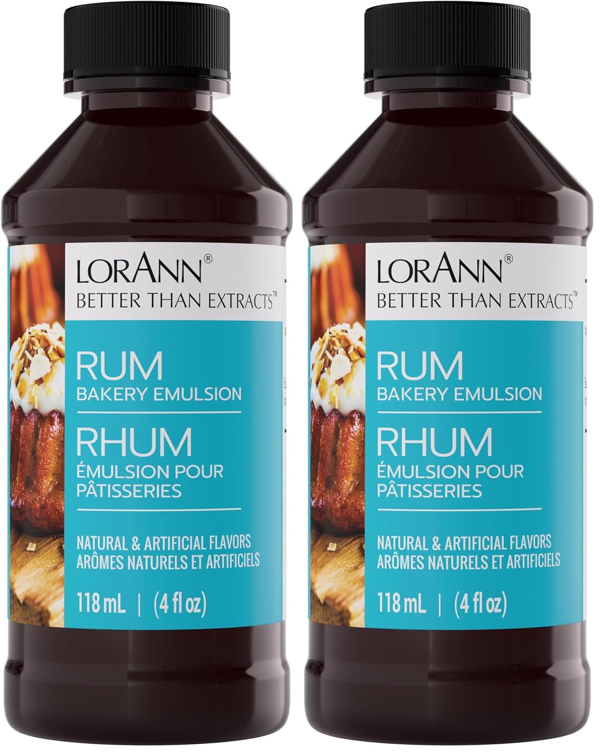 LorAnn Oils Peppermint Bakery Emulsion: True Essence, Ideal for Boosting Fruit Tones in Cakes, Cookies & Desserts, Gluten-Free, Keto-Friendly, Extract Substitute Essential for Your Kitchen, 16 Oz