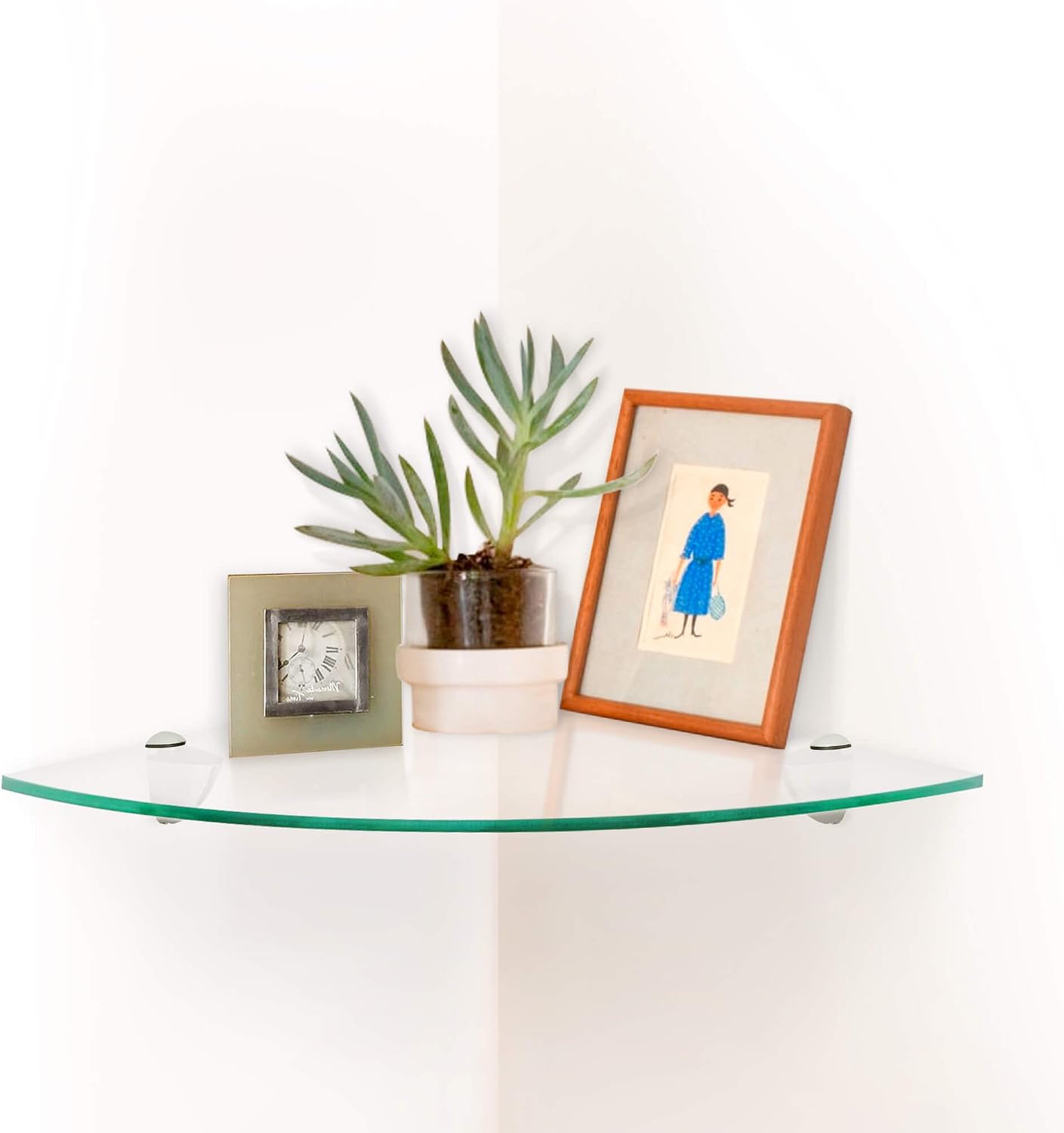 Fab Glass and Mirror Glass Shelf 8" X 30" Clear