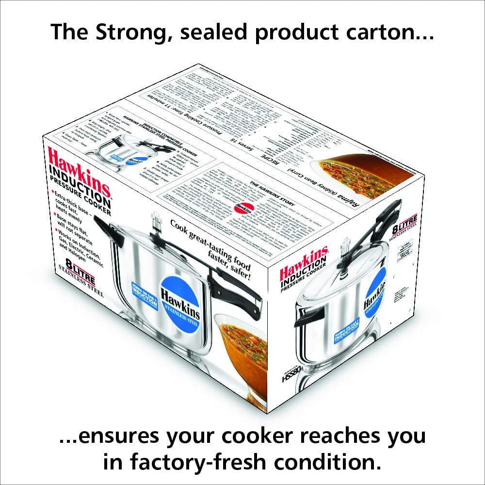 Hawkins Stainless Steel 5.0 Litre Pressure Cooker