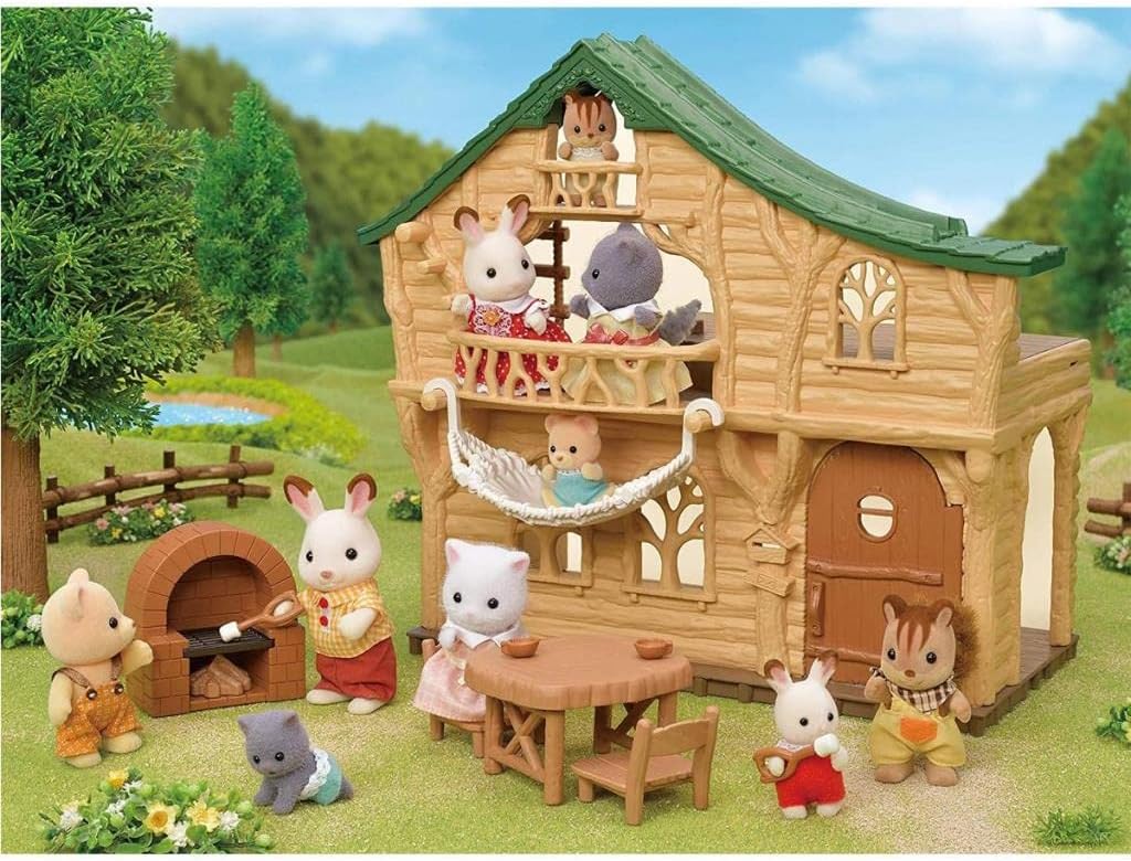 BOTARO Sylvanian Families 5451 Lakeside Lodge Log Cabin