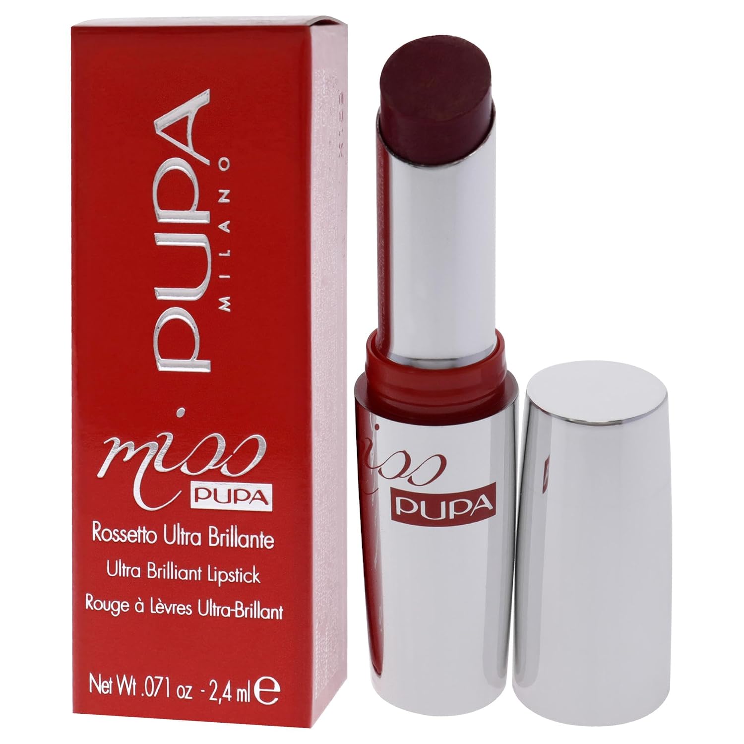 Pupa Milano Miss Pupa Ultra Brilliant Lipstick - 102 Candy Nude for Women - 0.071 oz Lipstick