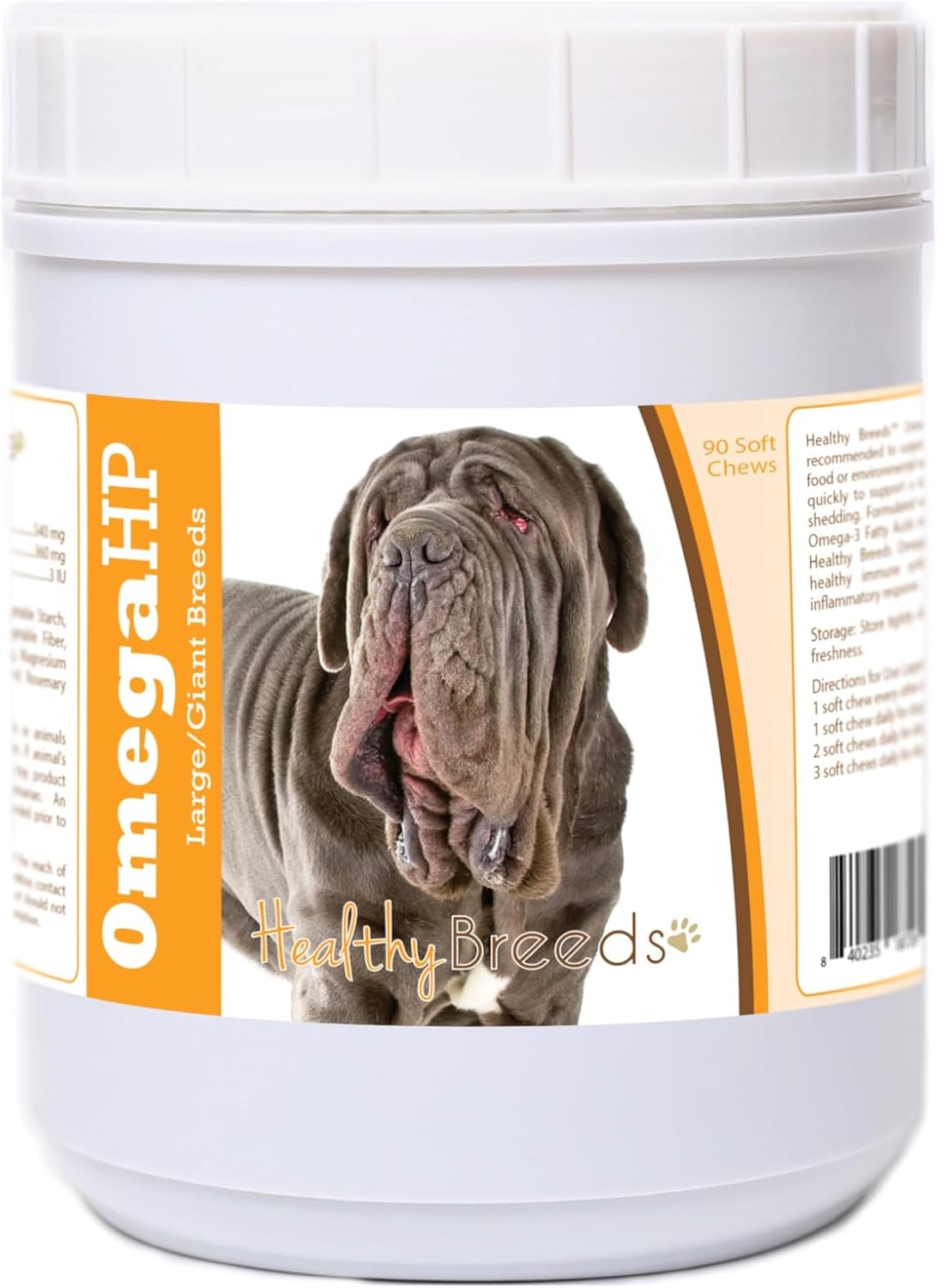 Healthy Breeds Siberian Husky Omega HP Fatty Acid Skin and Coat Support Soft Chews 60 Count