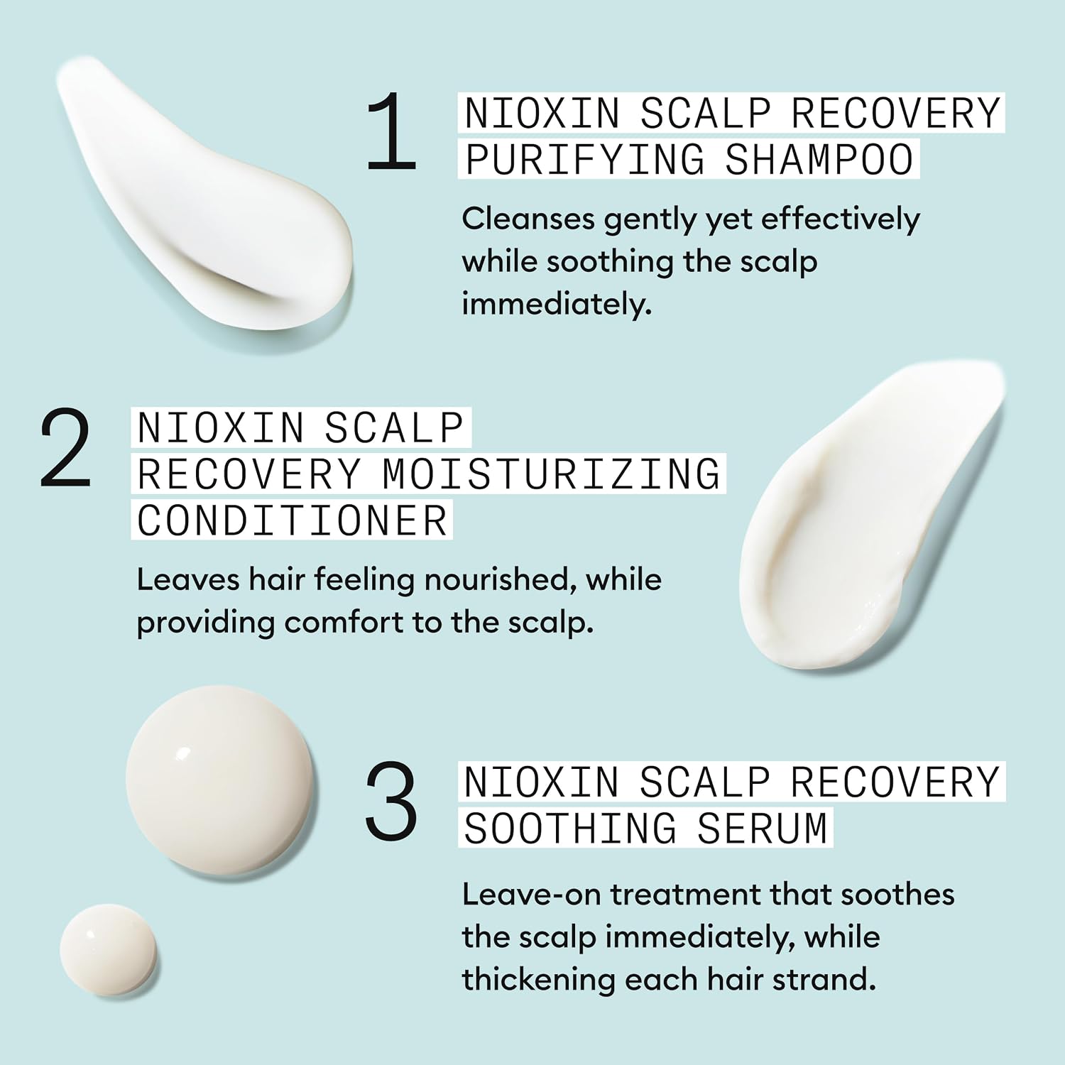 Nioxin Scalp Recovery Anti-Dandruff System Kit | For Itchy & Flaky Scalp
