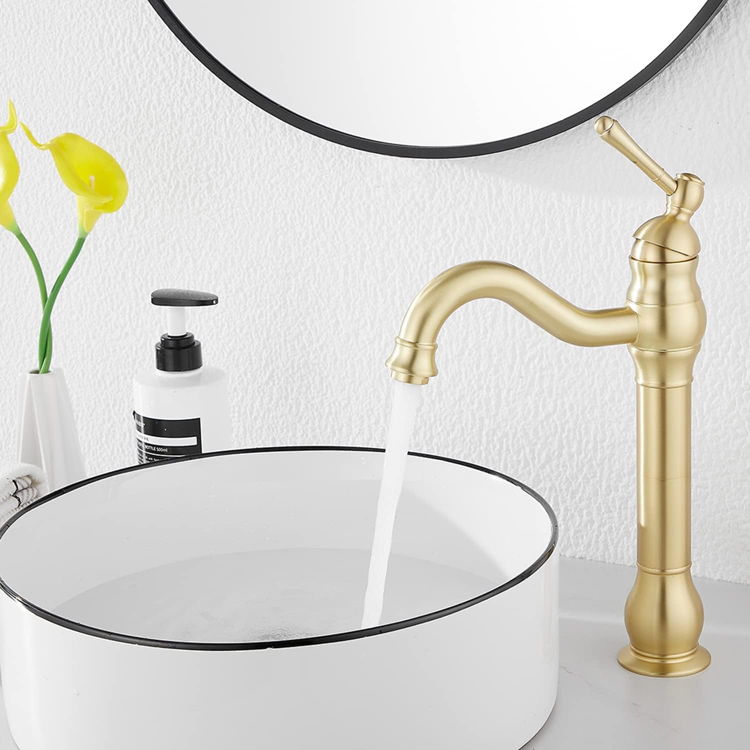 Oil Rubbed Bronze Bathroom Faucet Single Handle One Hole