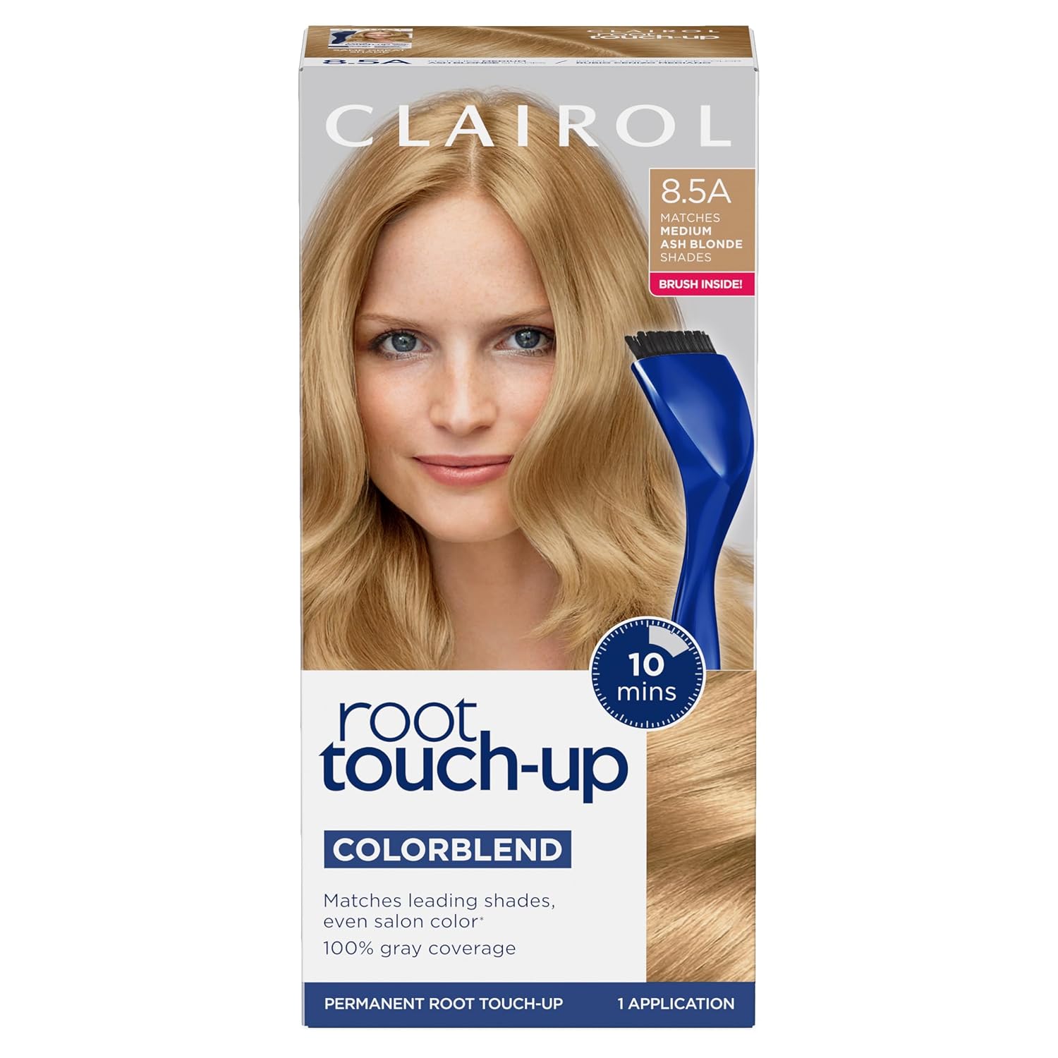 Clairol Root Touch Up Permanent Hair Dye, 6 Light Brown, Pack of 2