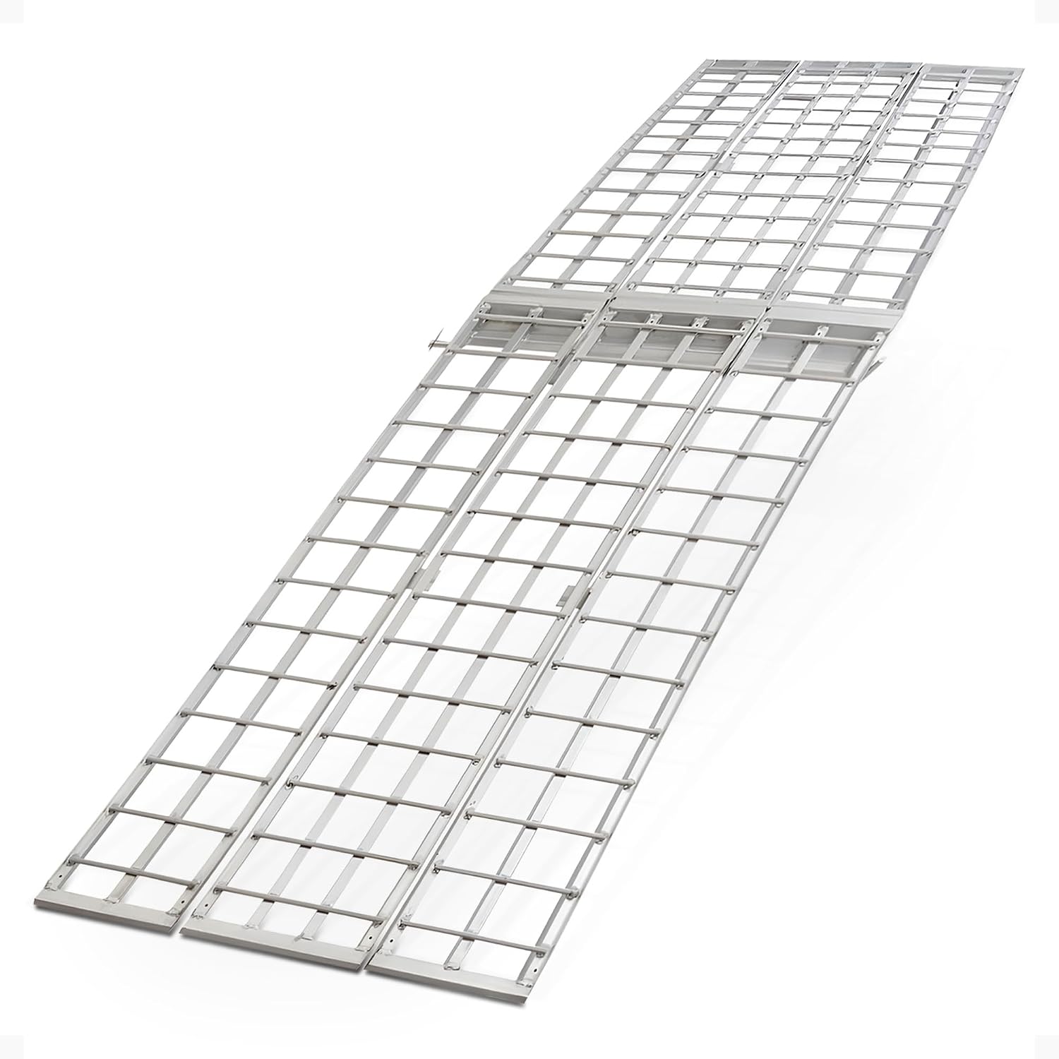 Black Widow Aluminum Folding Motorcycle Ramp for Pickup Trucks, Arched Design, 10’, Silver – Heavy-Duty Portable Automotive Loading Ramps for Truck and Trailer | Heavy-Duty Portable Automotive Ramp for Loading Motorcycles and Dirt Bikes into Truck Beds a…